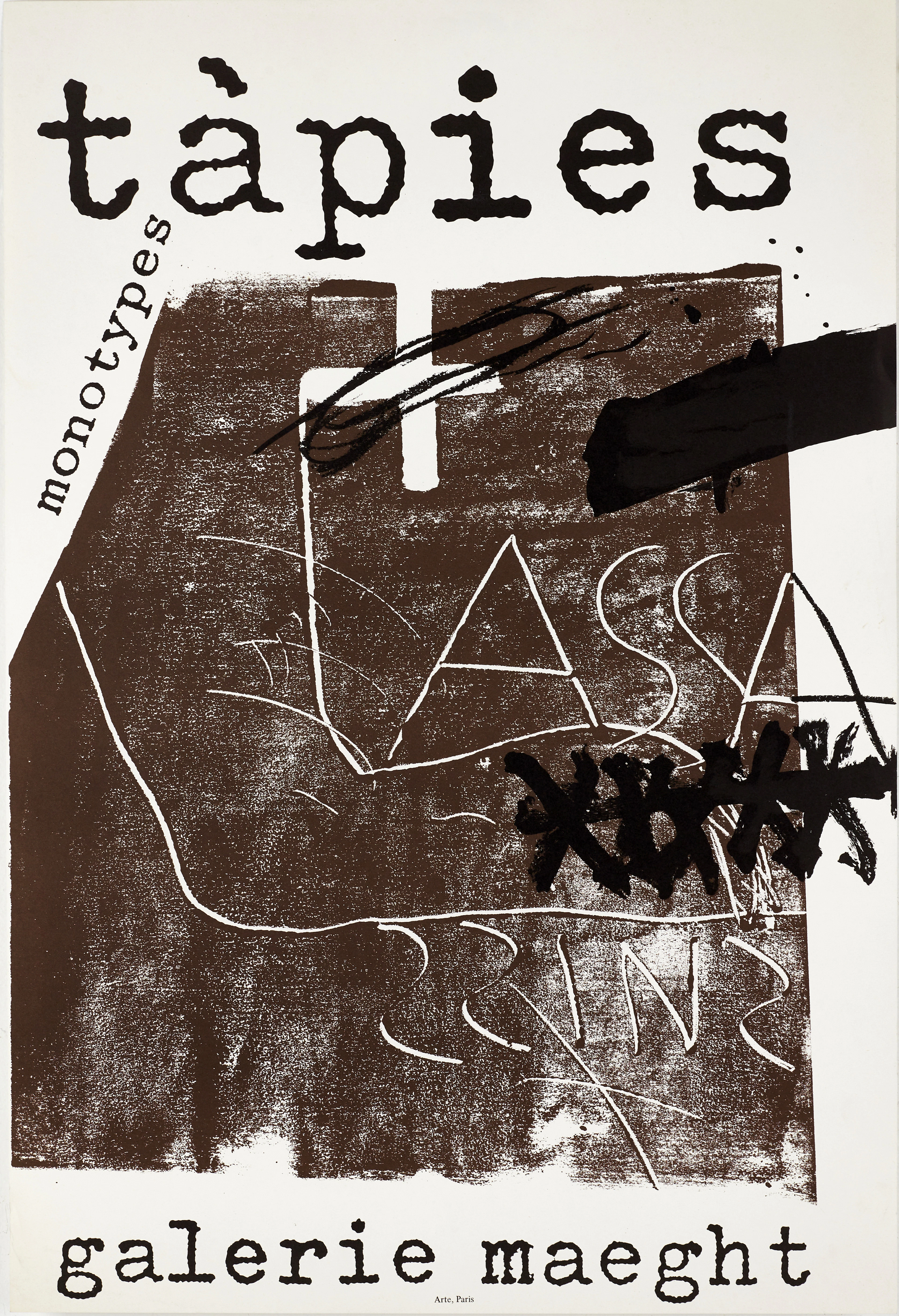 ANTONI TÀPIES (Katalonien, Spanien, 1923–2012). Utställningsaffish
