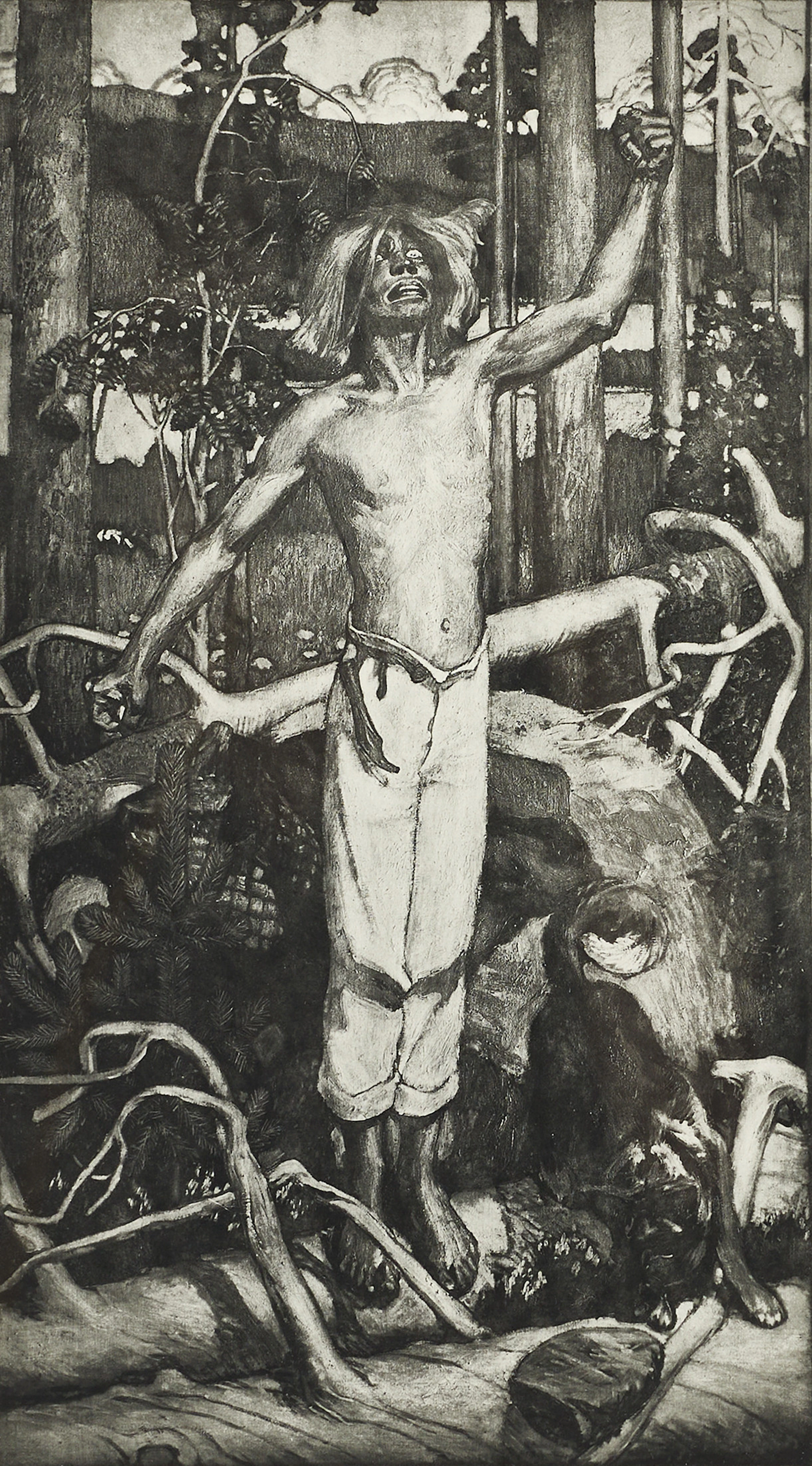 AKSELI GALLEN-KALLELA (Finland, 1907-1931), efter, "Kullervon Kirous"