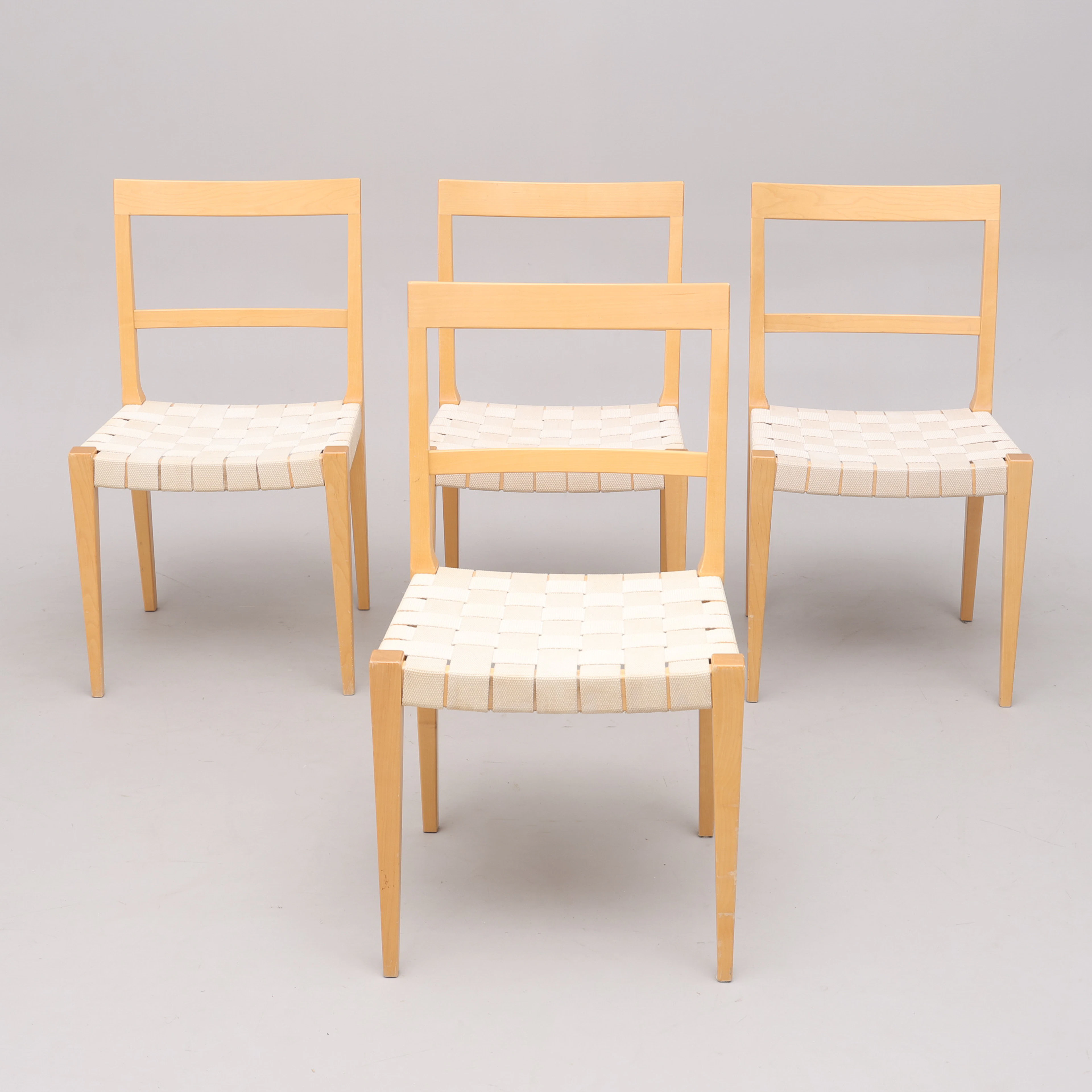 BRUNO MATHSSON. STOLAR, FYRA STYCKEN, "MIMAT", BRUNO MATHSSON INTERNATIONAL