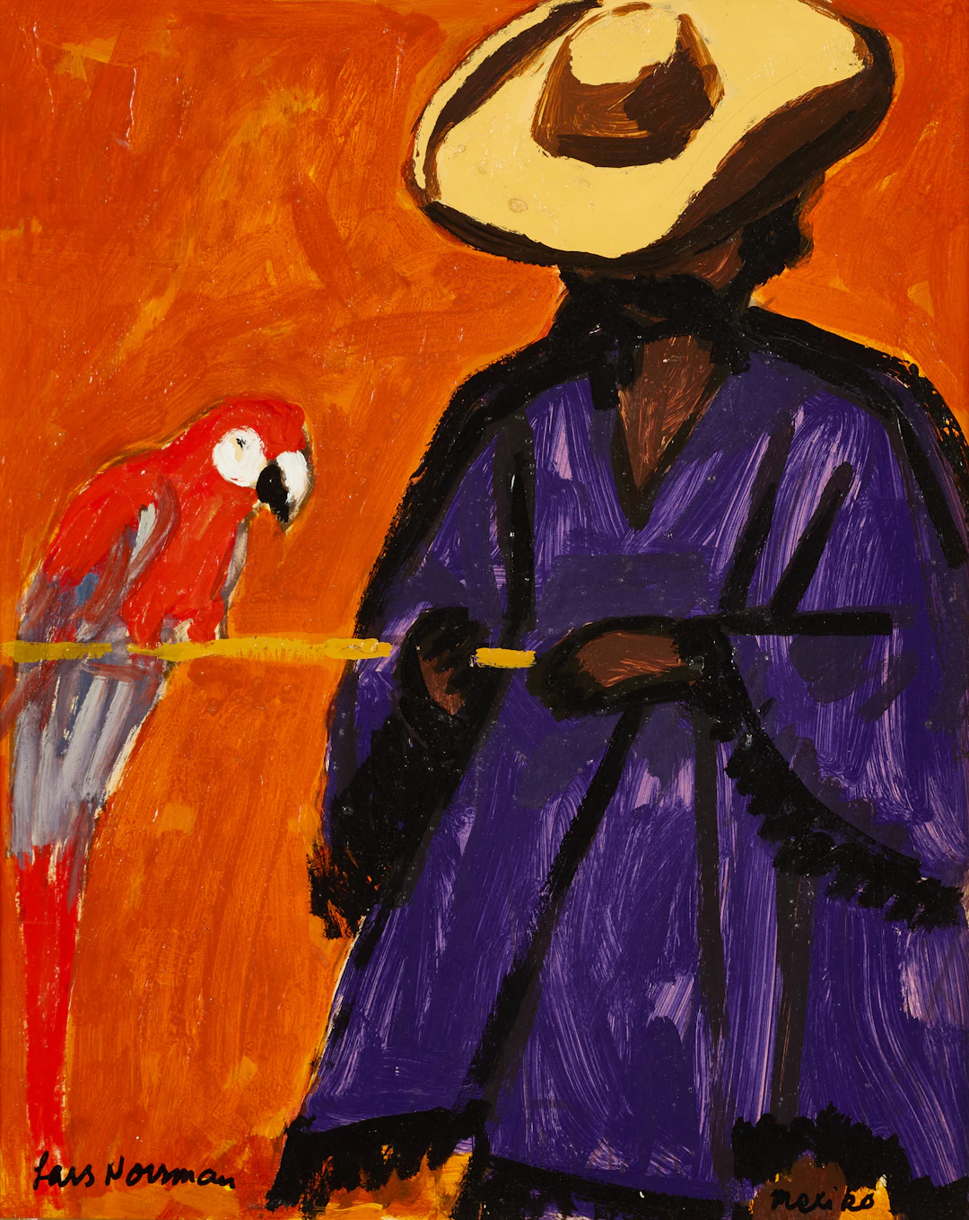 LARS NORRMAN (Sverige, 1915-1979) "Mexico", signerad Lars Norrman