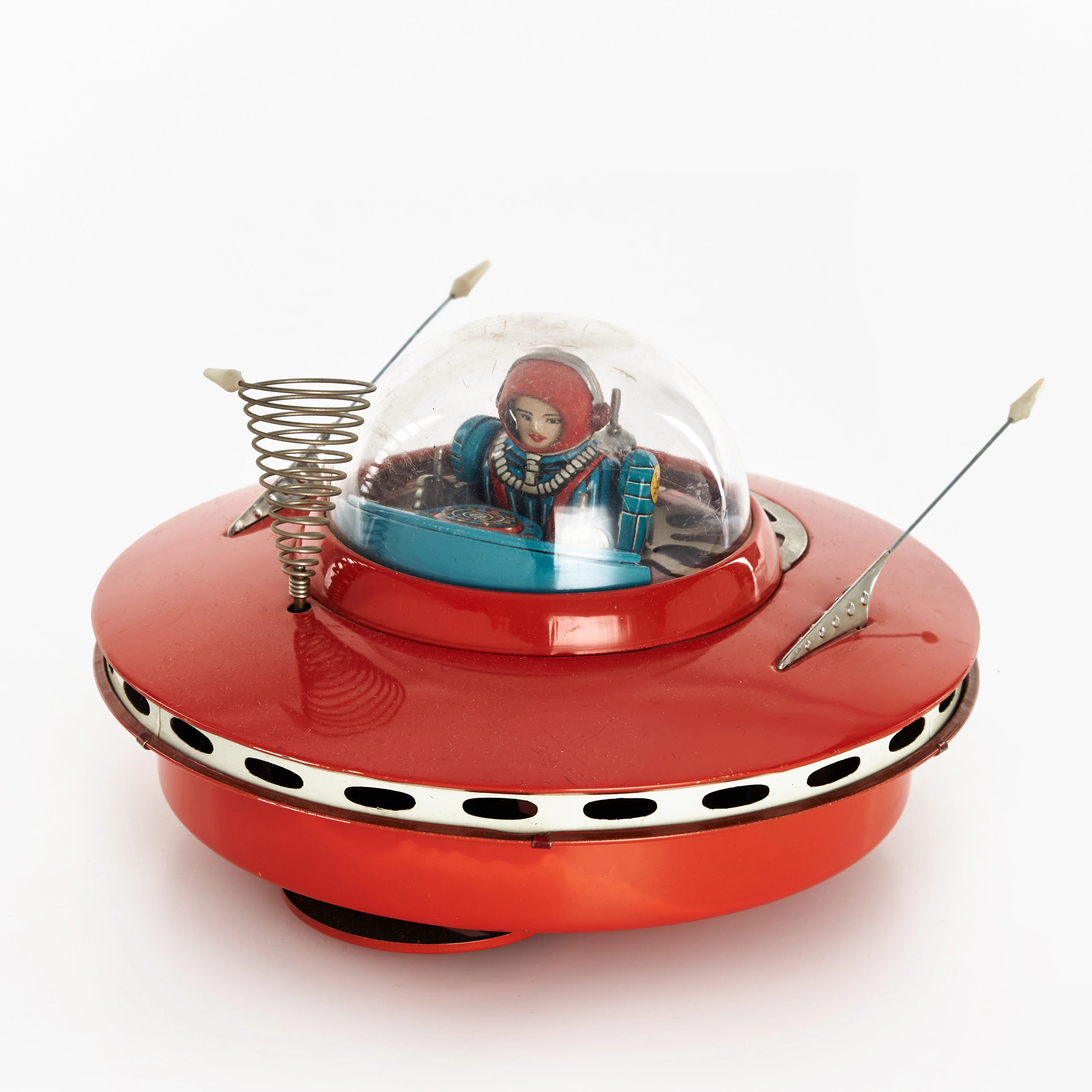 YOSHIYA, KO. "Flying Saucer with Space Pilot", plåt, batteridriven