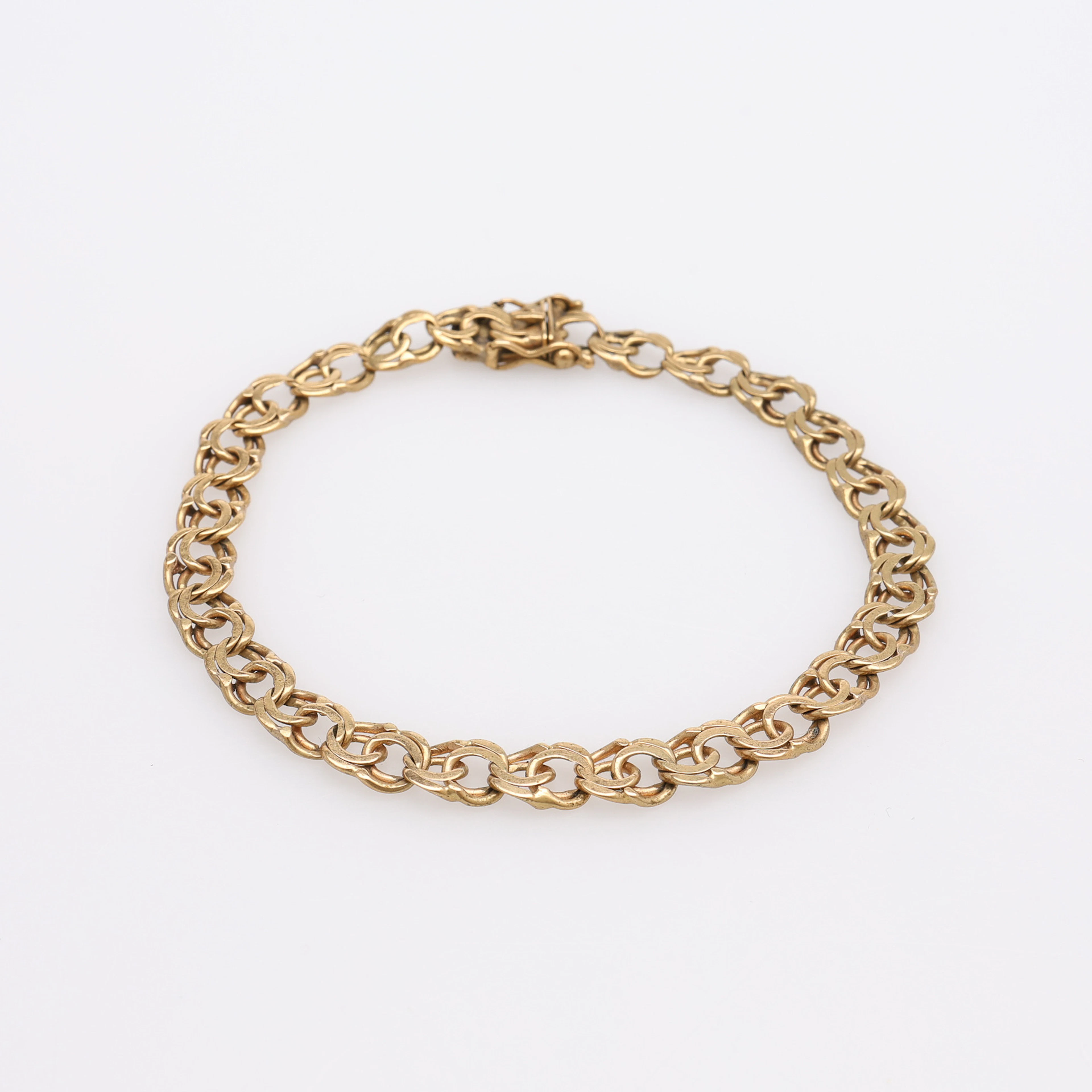 ARMBAND, 18 k guld, bismarklänk, 11 g.