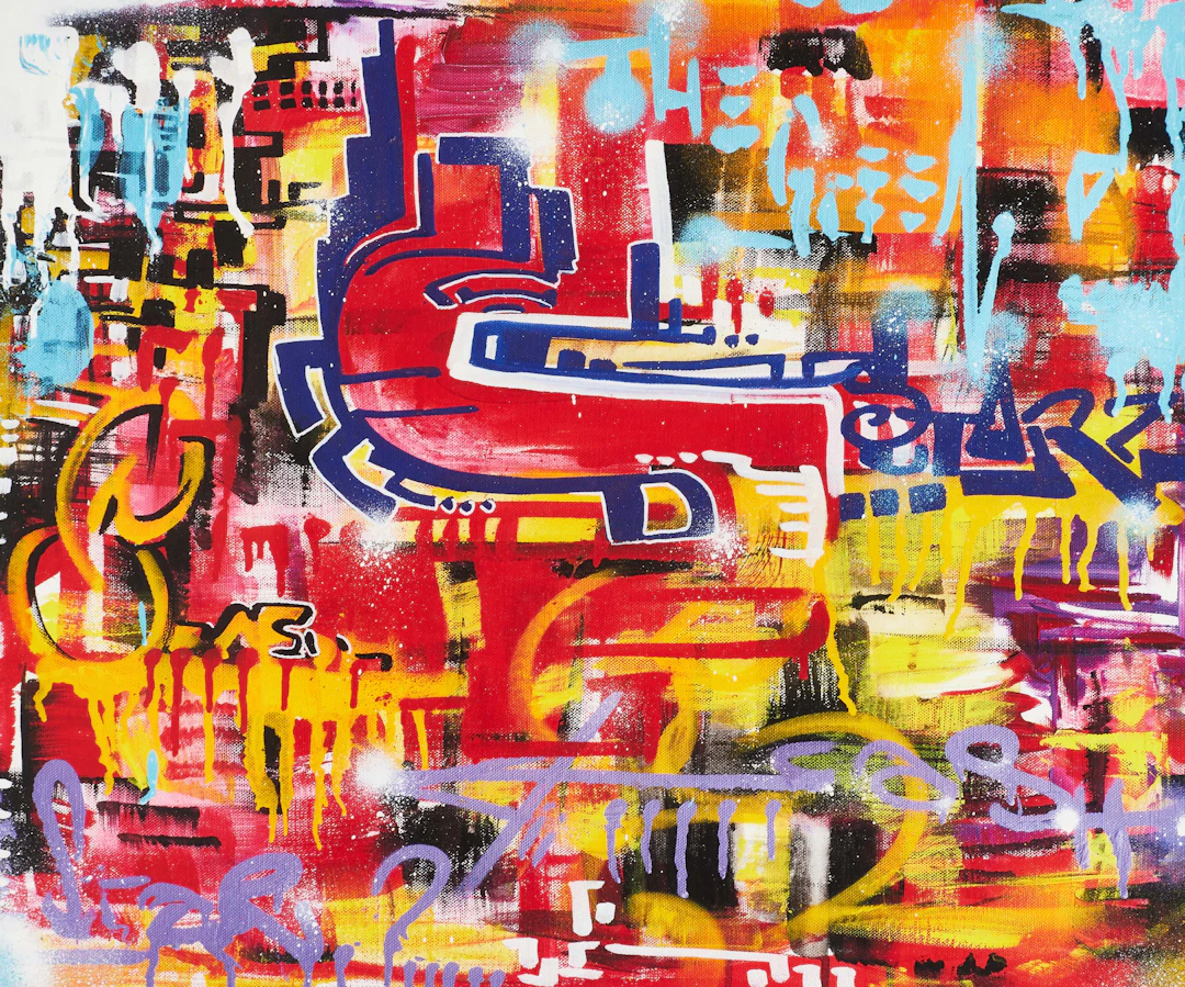 IKI CASH (född 1973): Komposition, signerad, numrerad 9/60, gicleétryck.