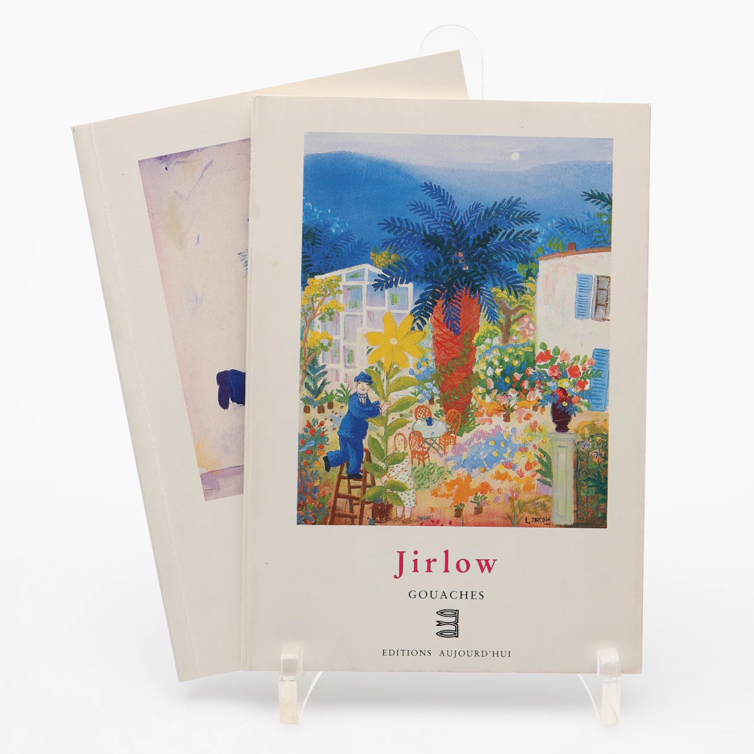 LENNART JIRLOW'S PEINTURES OCH GOUACHES - TVÅ SMÅ HÄFTEN FRÅN 1985