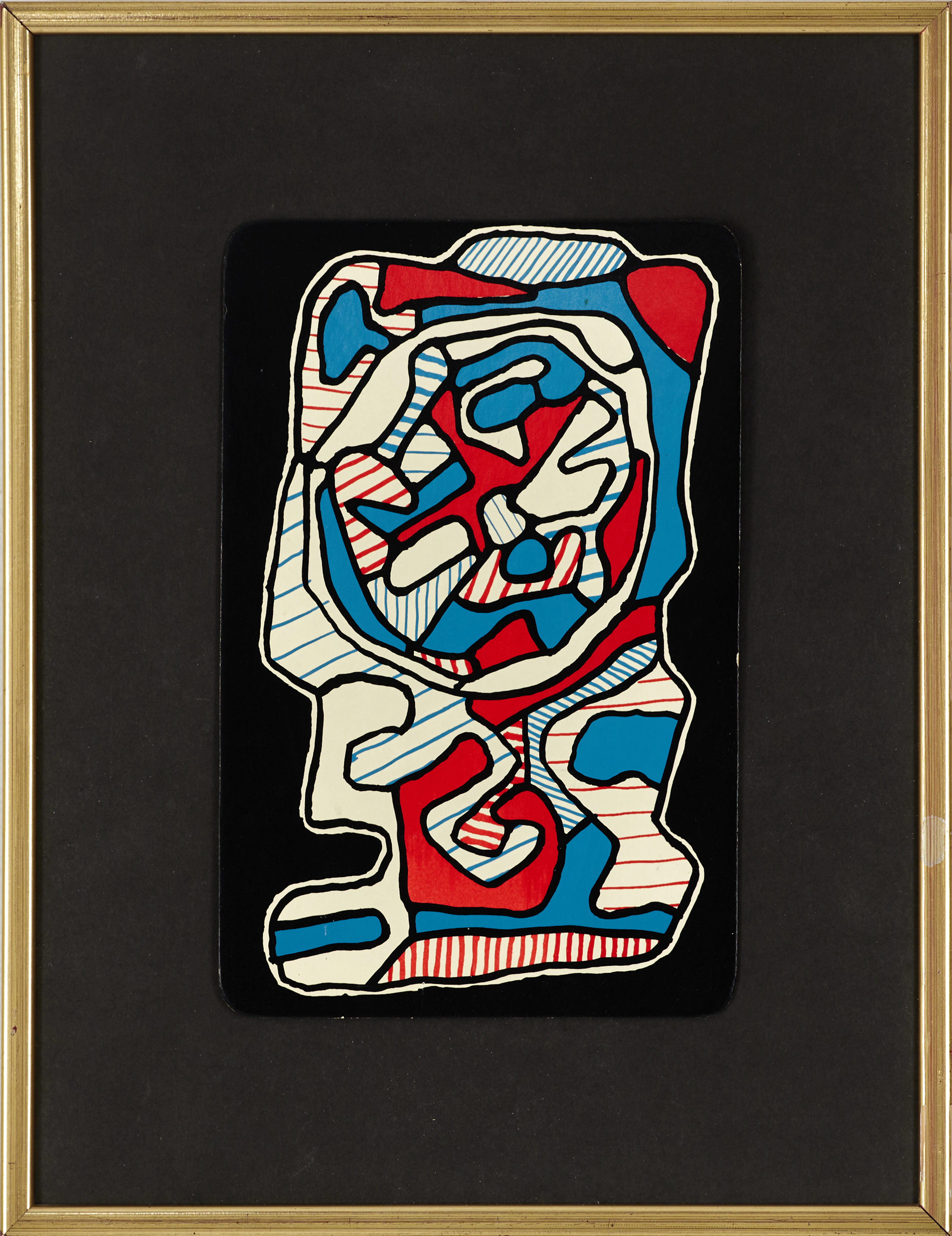 JEAN DUBUFFET (FRANKRIKE, 1901–1985). EFTER. Spelkort, Banque de L`Hourloupe