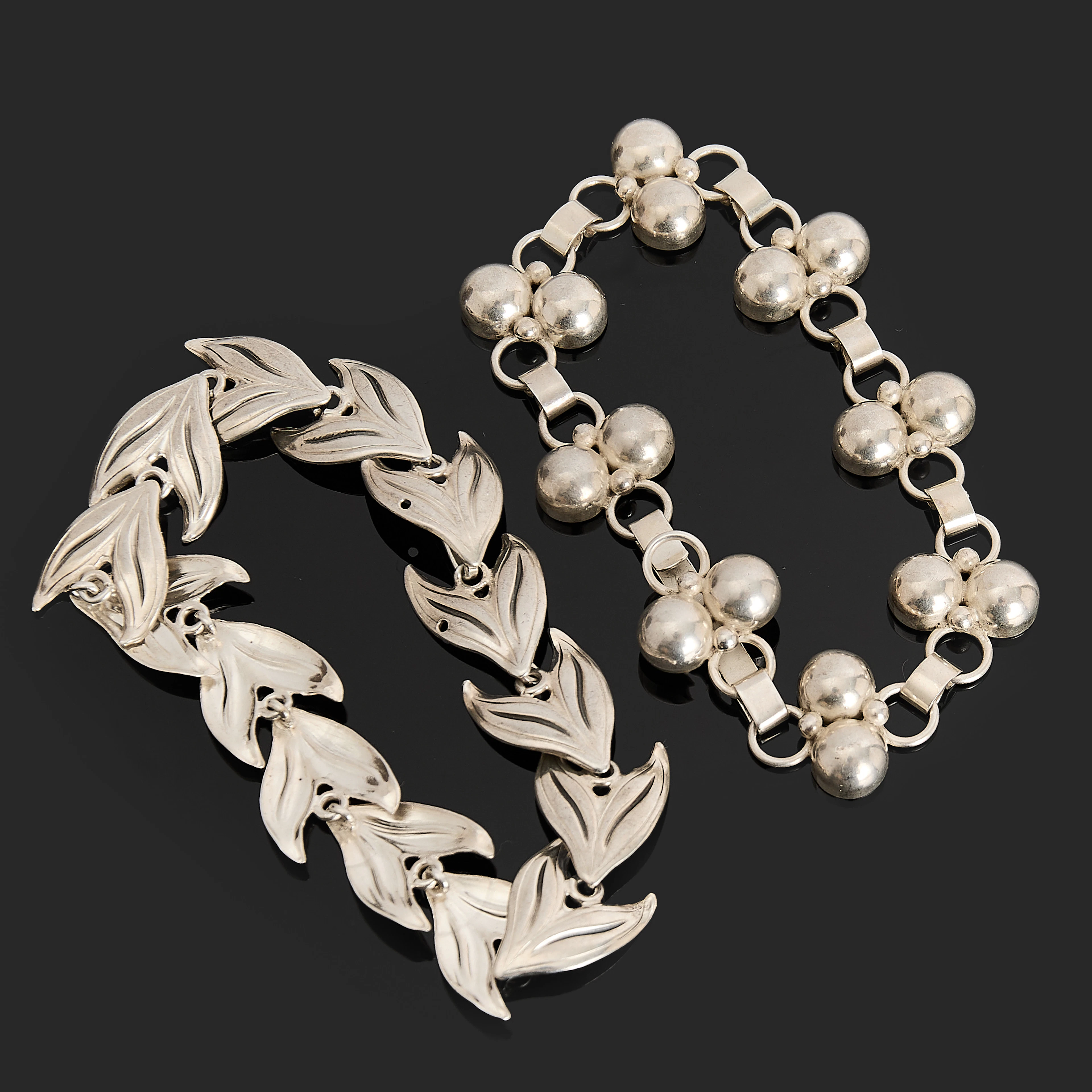 ARMBAND, 2 st, silver, olika modeller, Janson Guldvaru Ab Victor samt