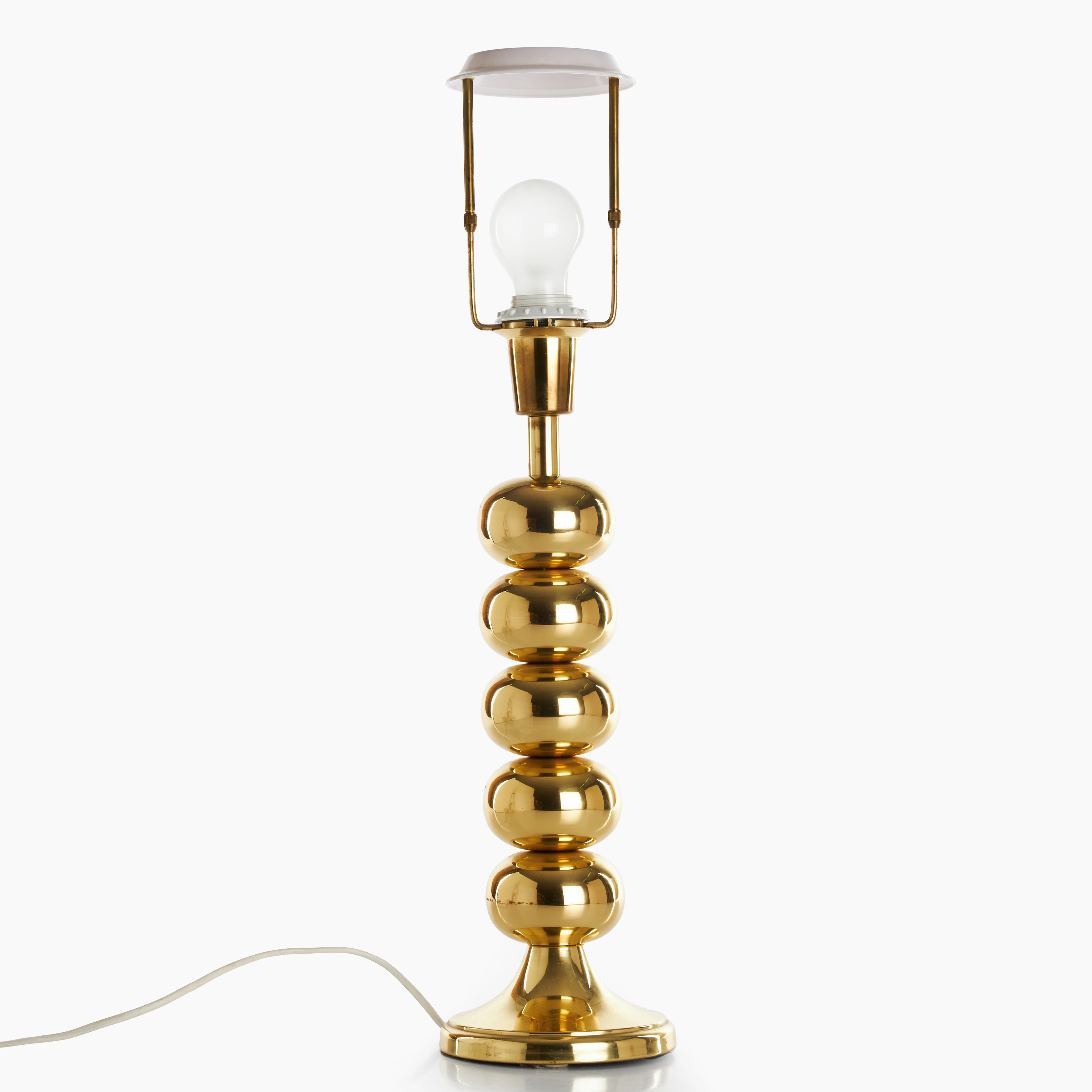 BORDSLAMPA, Mässing, kulfot, Uno Dahlen, Aneta, nr 8805.