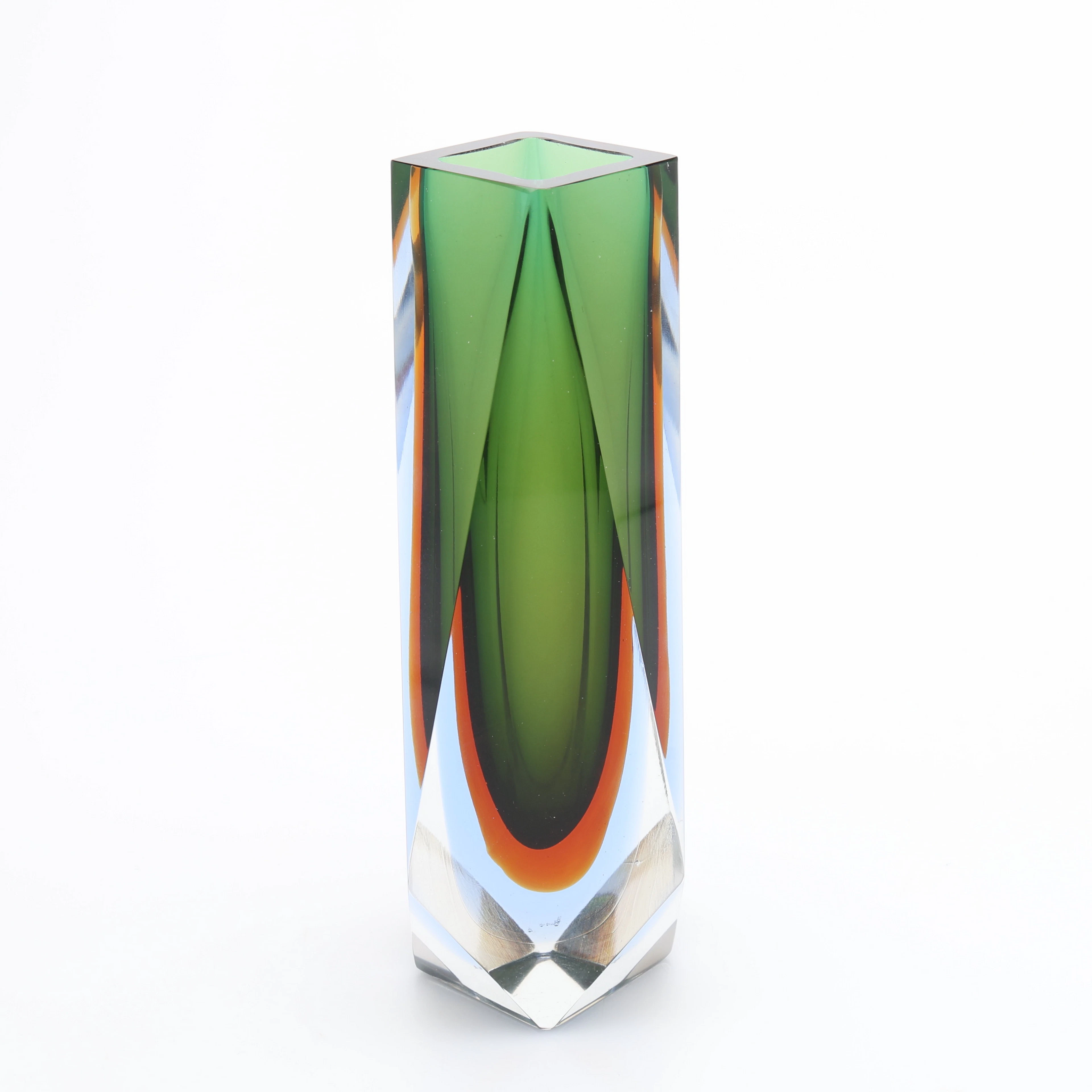 FLAVIO POLI. VAS UNDERFÅNGSGLAS, MURANO.