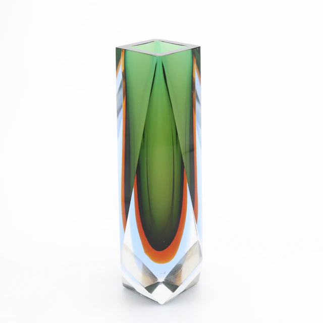 FLAVIO POLI. VAS UNDERFÅNGSGLAS, MURANO.