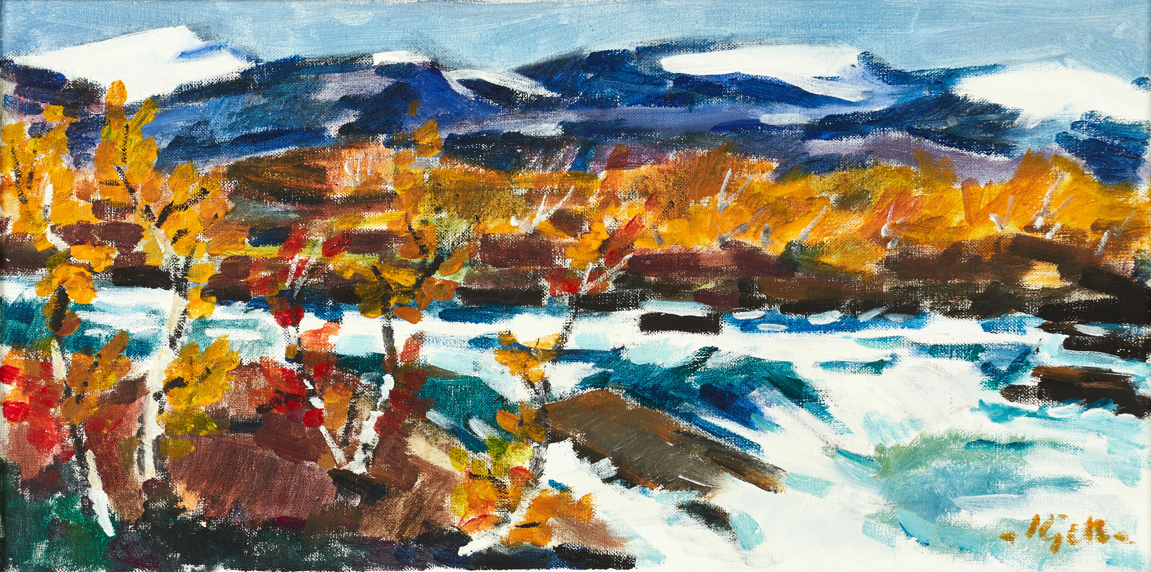 KJELL LEANDER ENGSTRÖM (1914-1979), "Snorajokk. Björkliden", signerad