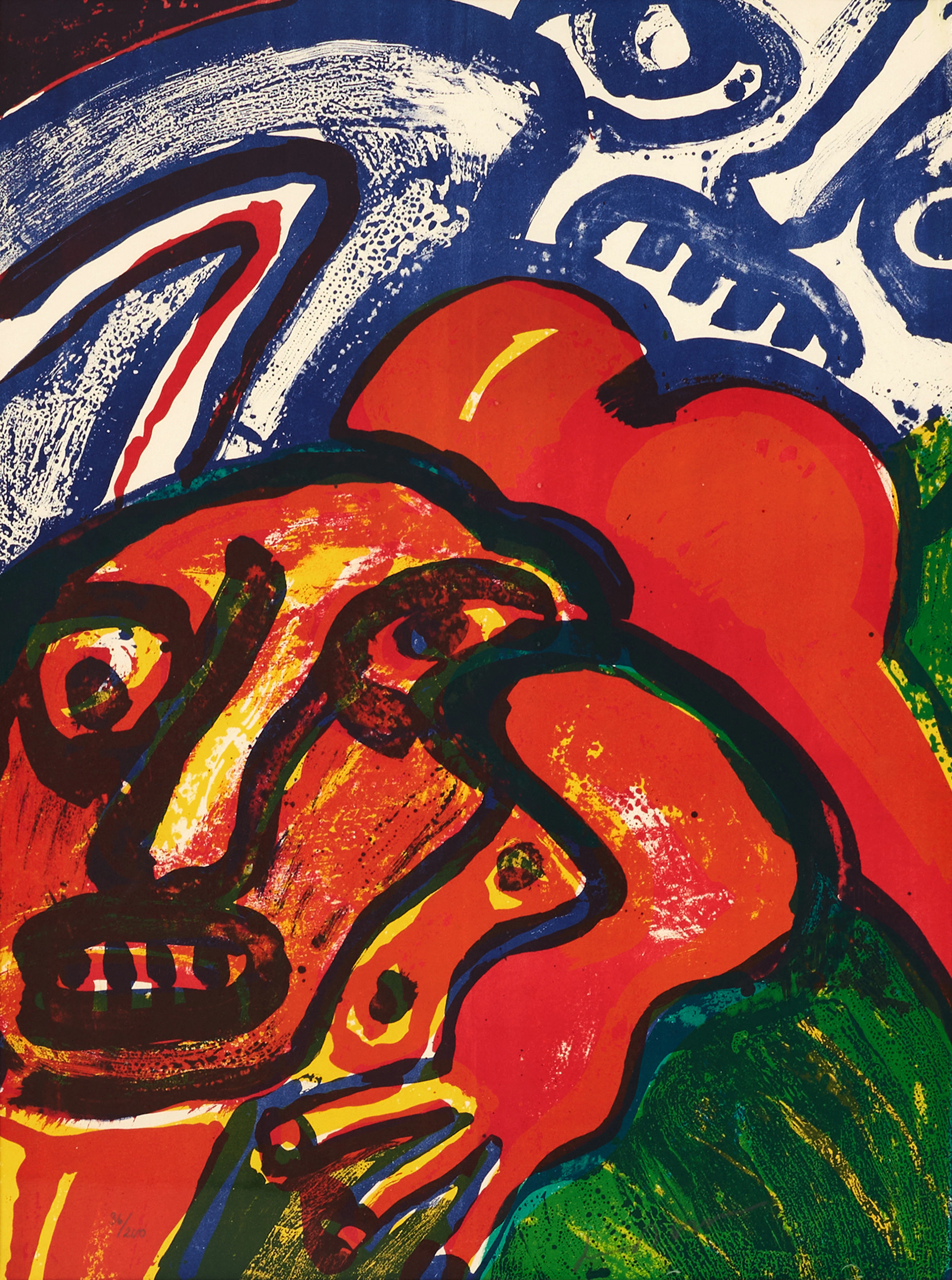 BENGT LINDSTRÖM (1925–2008). Figurkomposition, signerad och numrerad