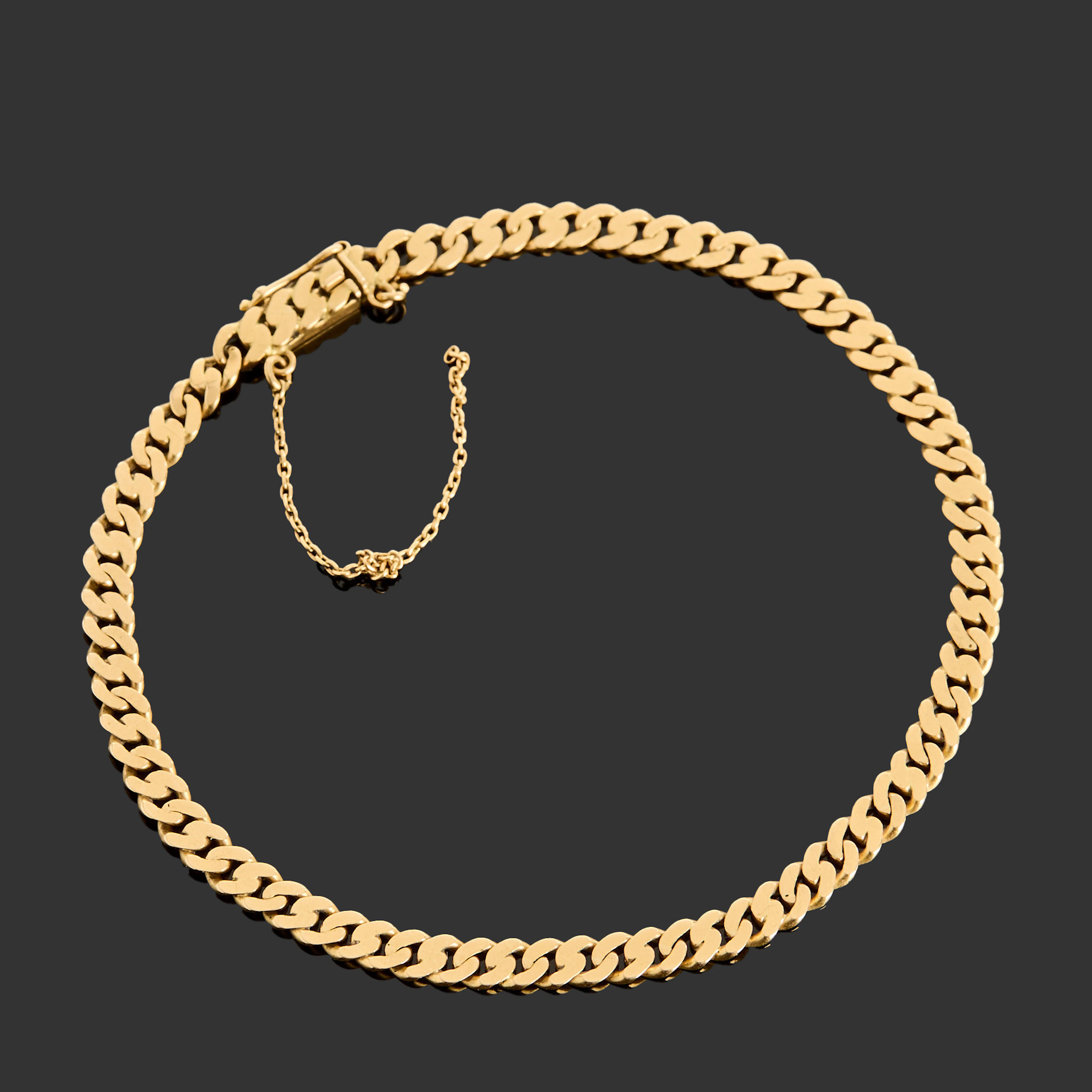 ARMBAND, 18k guld, pansar-länk.