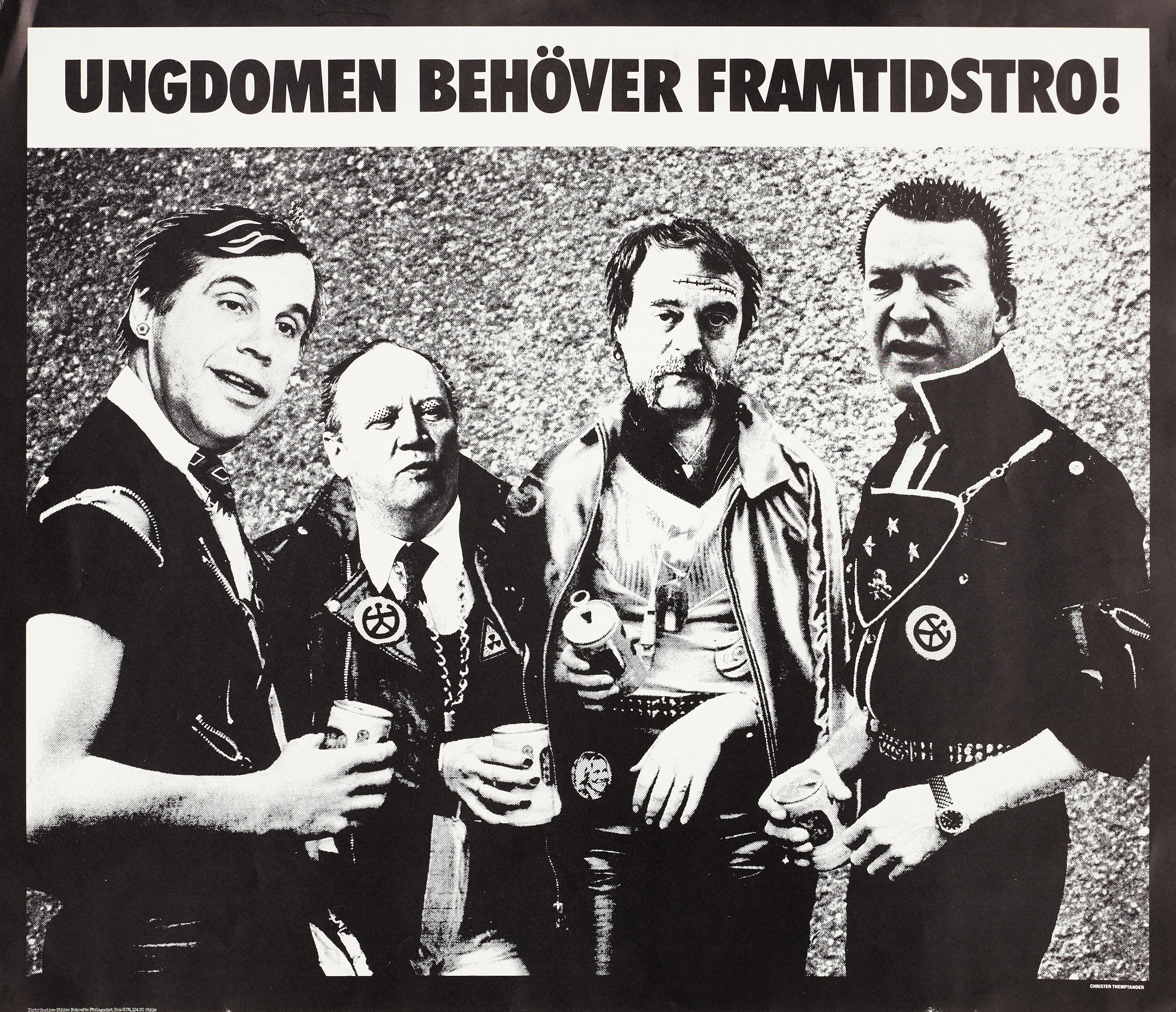 CHRISTER THEMPTANDER (Stockholm, 1943), affisch, "Ungdomen behöver