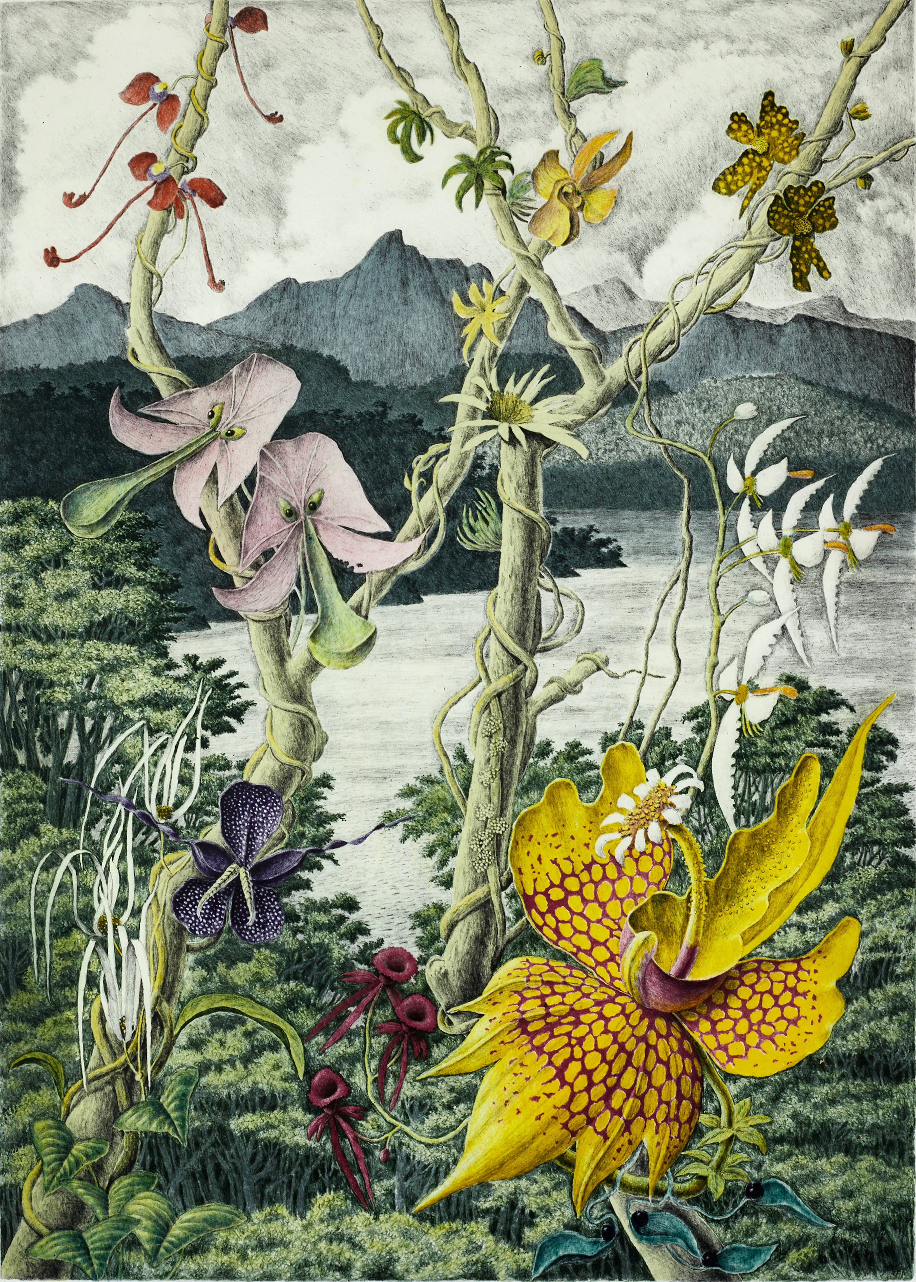 KARL AXEL PEHRSON (1921-2005). Fantasilandskap, signerad och daterad