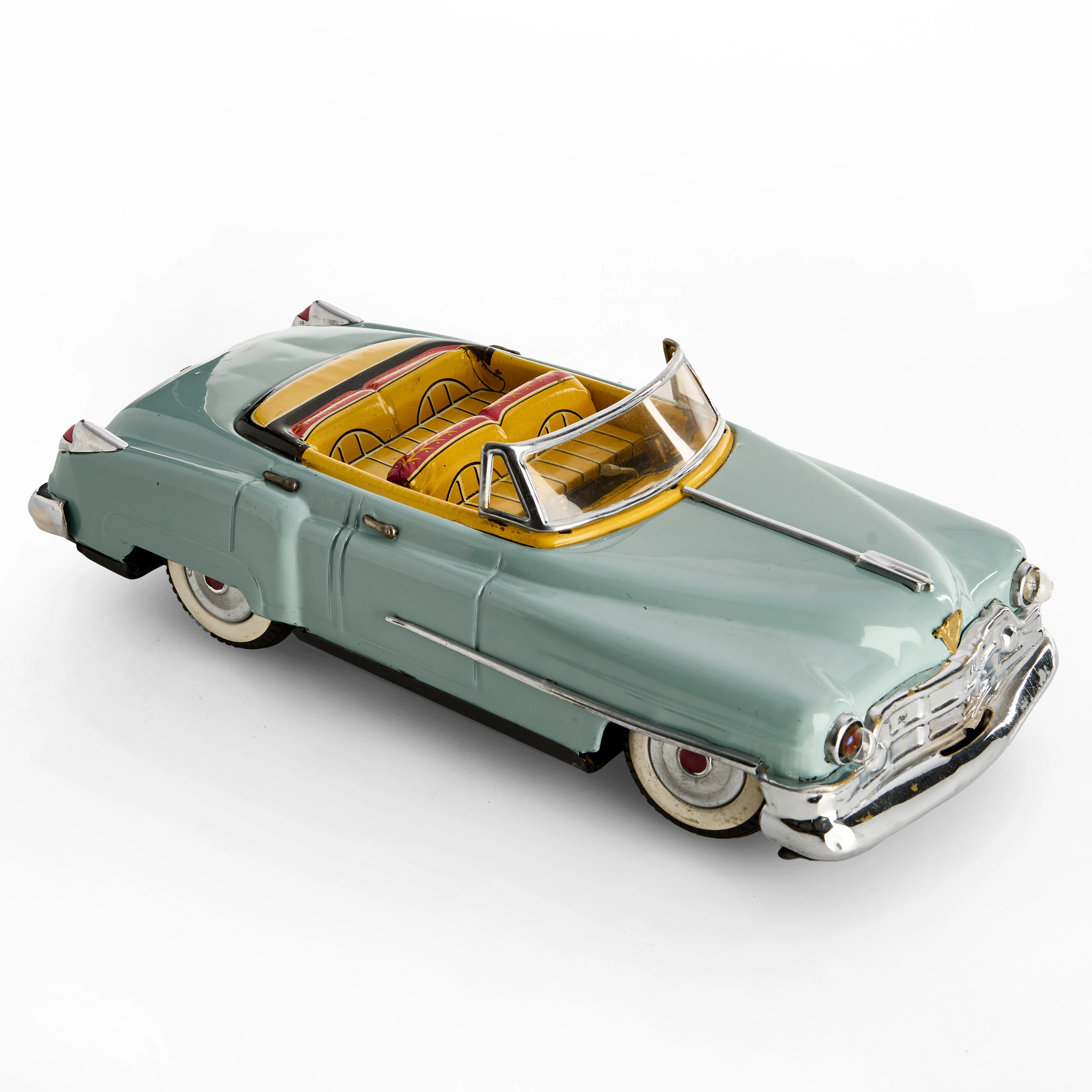 OMURA TOYS. Leksaksbil, Cadillac, Japan, 1950-tal, plåt, batteridriven.