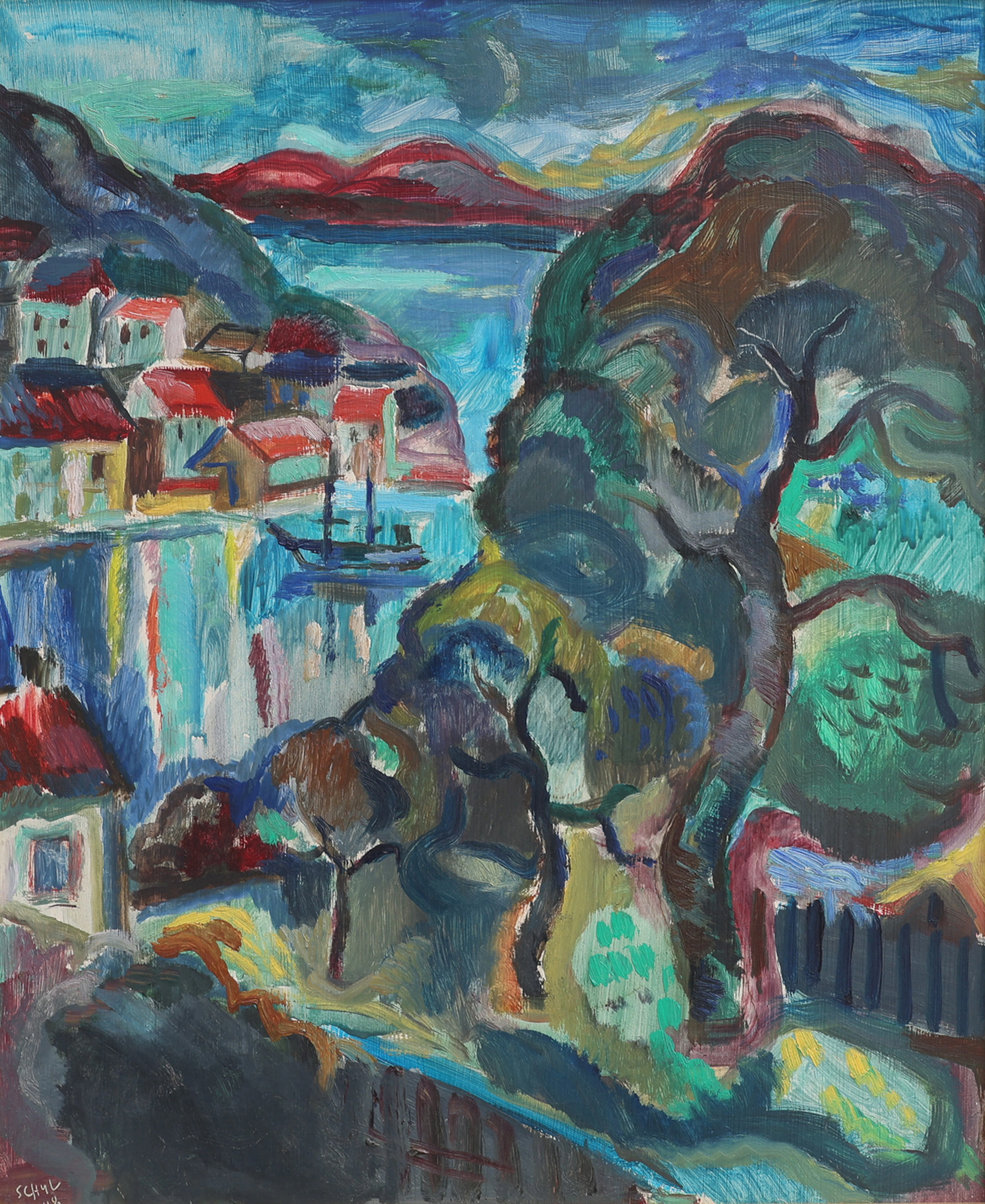 JULES SCHYL. MOTIV FRÅN KRAGERÖ.