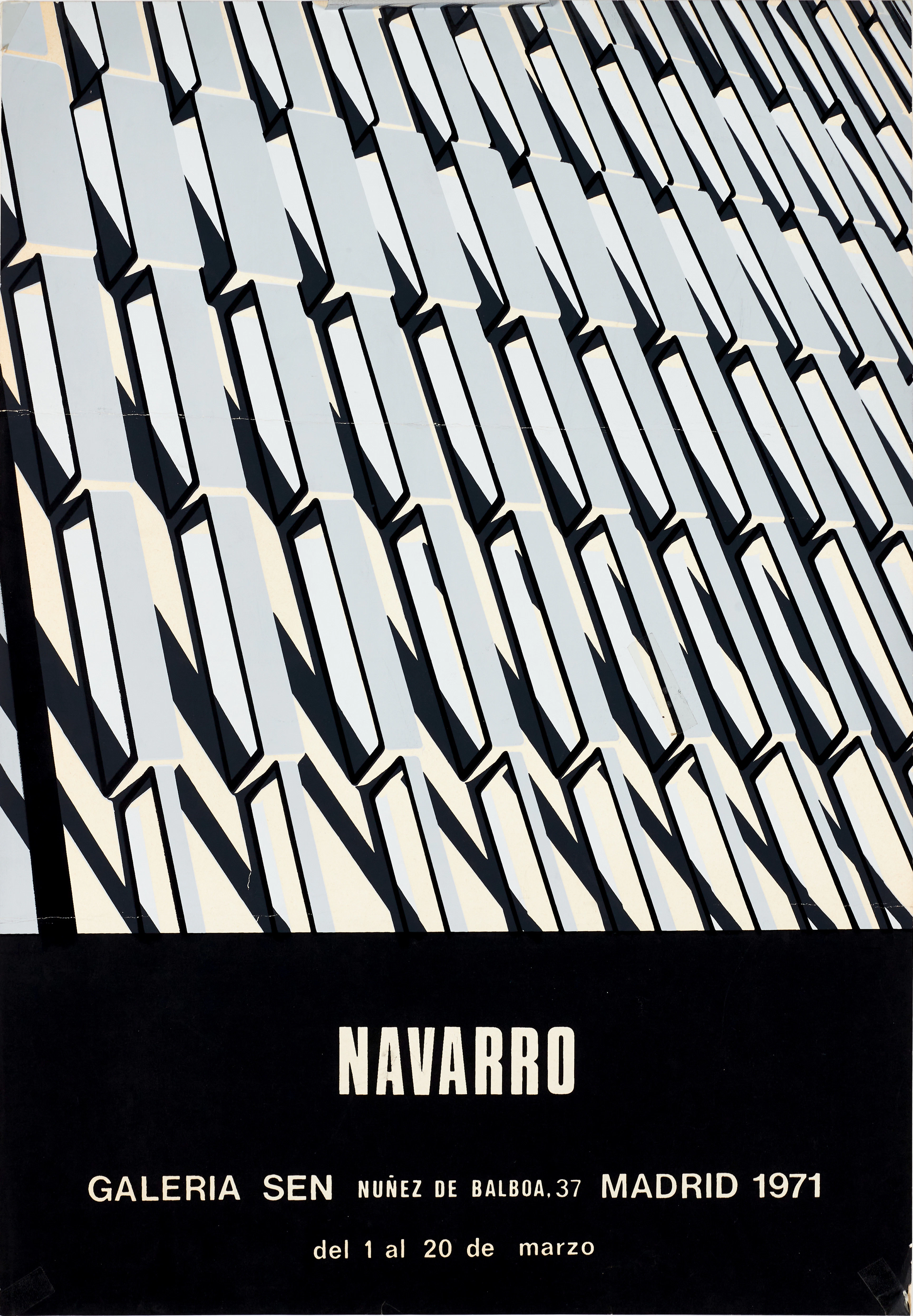 JOSEP NAVARRO VIVES (Frankrike, 1931-2023, Spanien). Litografisk utställningsaff