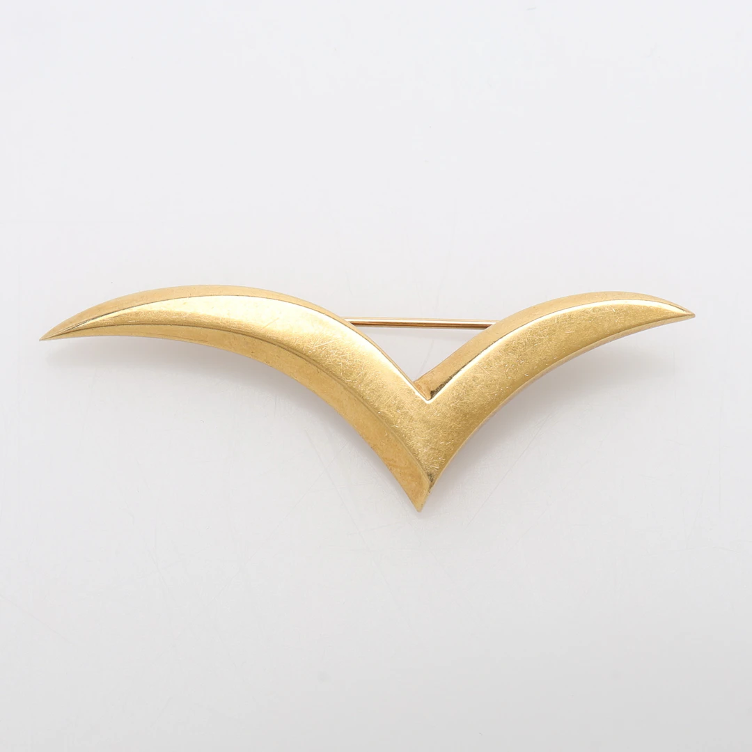 BROSCH, 18K GULD, SEAGULL, TIFFANY & CO, 6,3 GRAM.