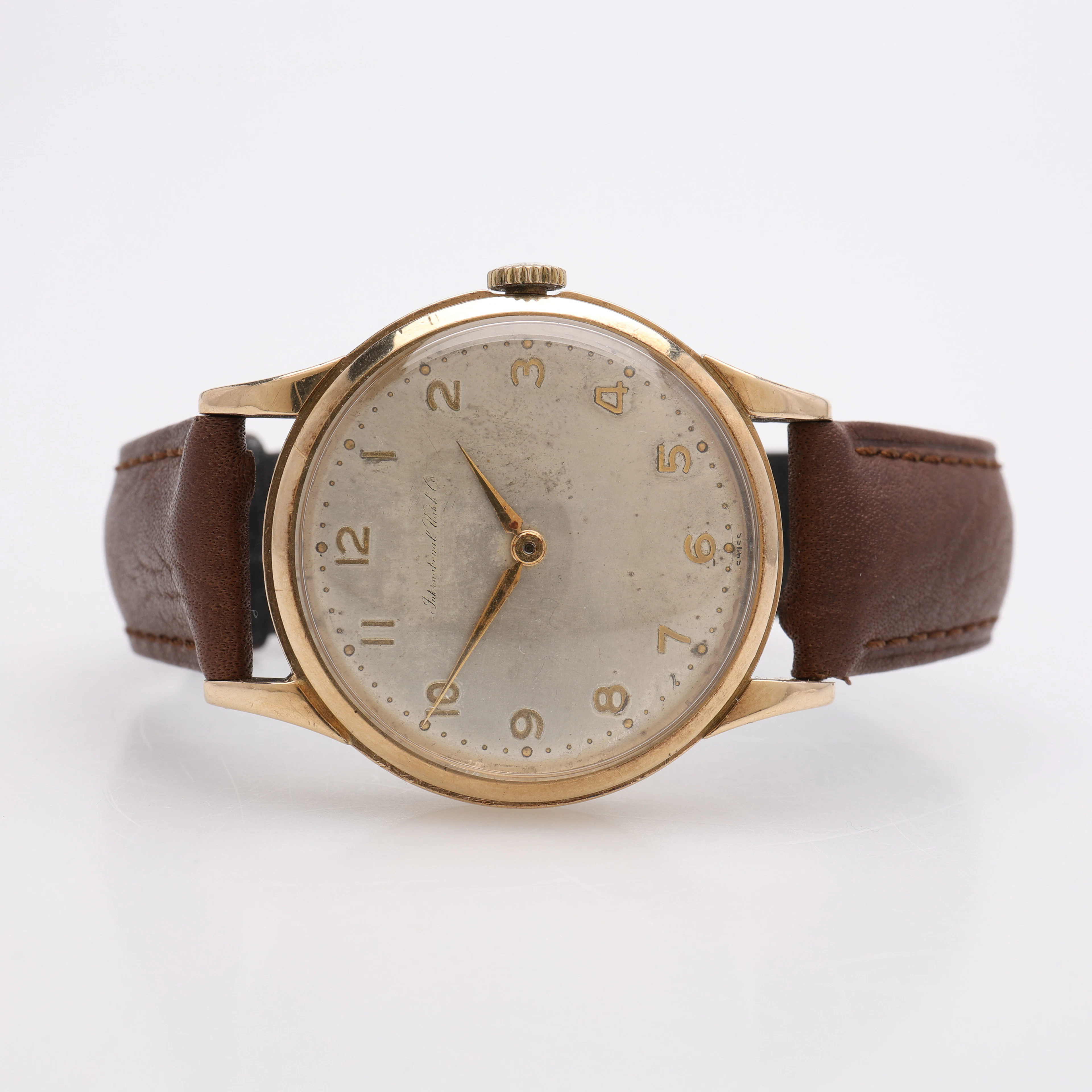 ARMBANDSUR, 9K GULD, INTERNATIONAL WATCH COMPANY, MANUELLT UPPDRAG