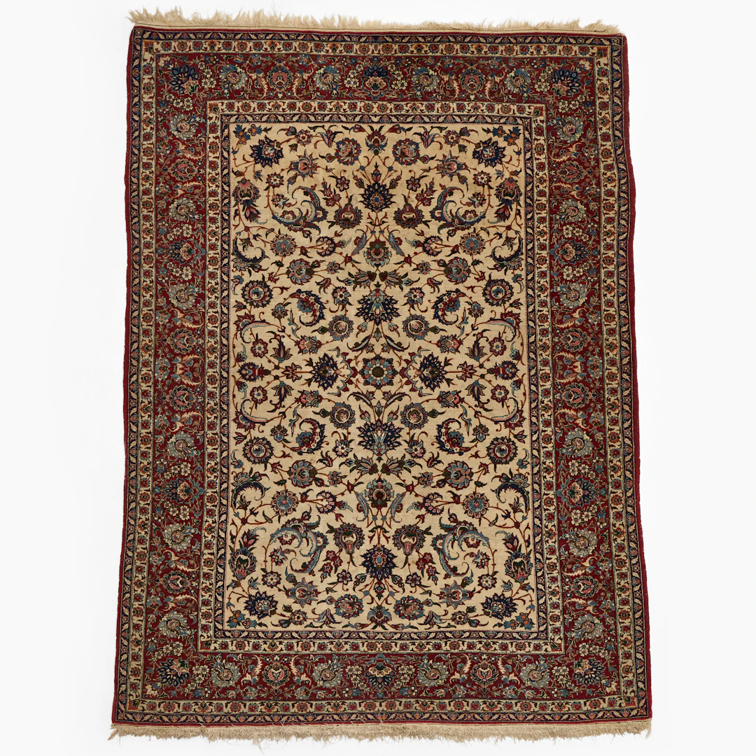 MATTA, Isfahan, silkesinslag, ca 206 x 107 cm.