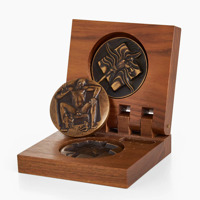 KAUKO RÄSÄNEN (Finland, 1926-2015). "Michelangelo", Medalj, brons