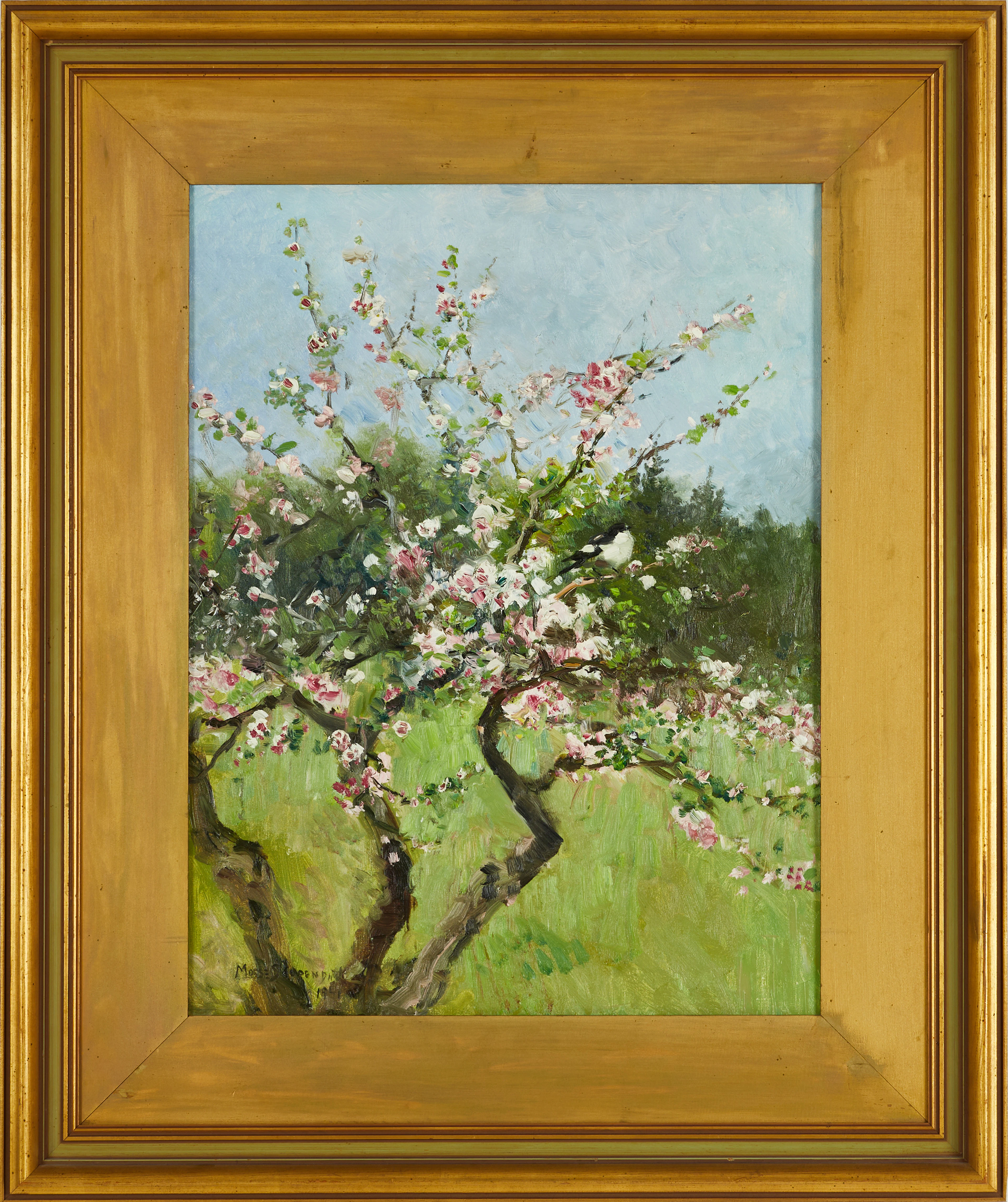 MOSSE STOOPENDAAL (SVERIGE, 1901-1948). "Äppelträd i sommar", signerad