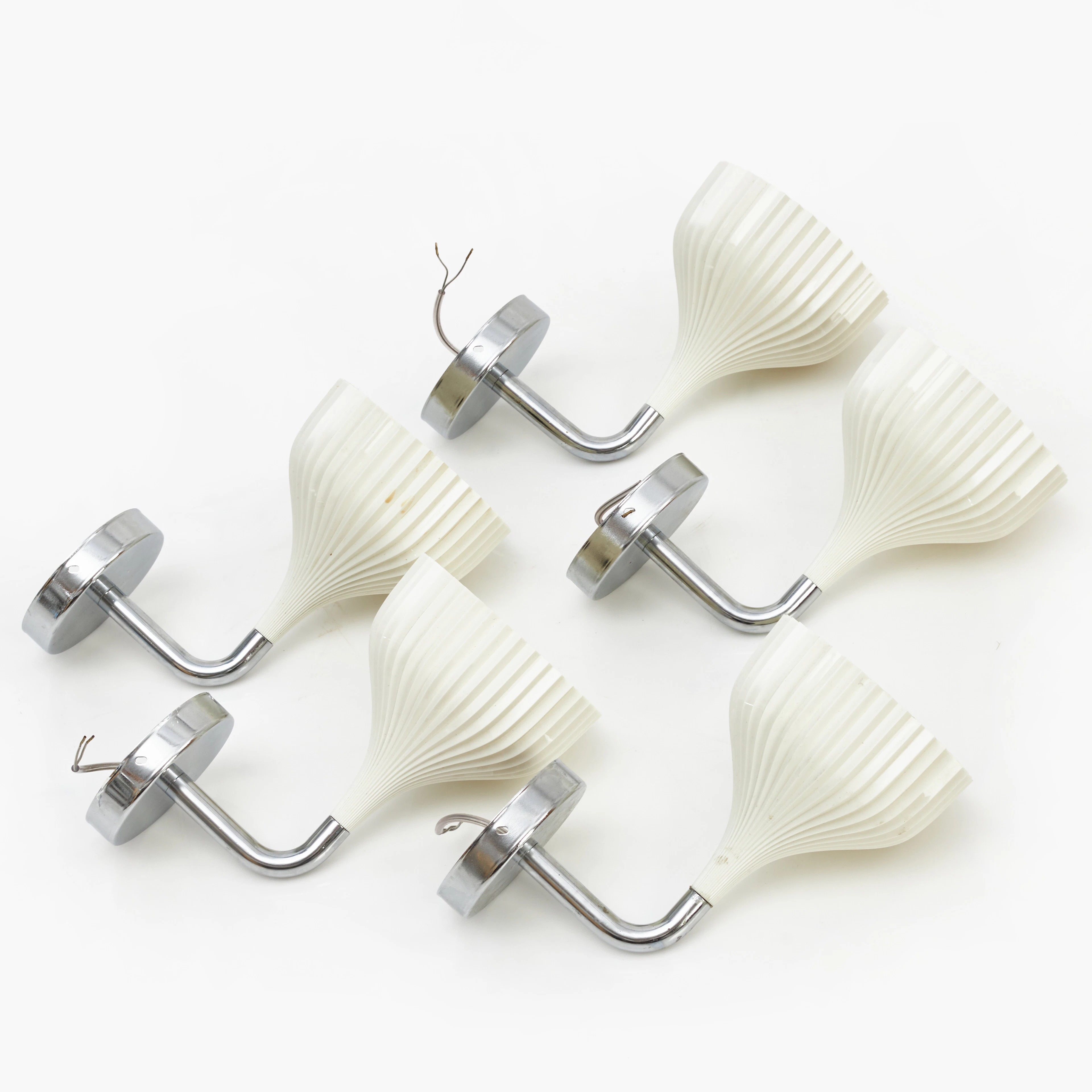 FERRUCCIO LAVIANI. Väggarmaturer, 5 st, modell "É", Kartell, formgiven