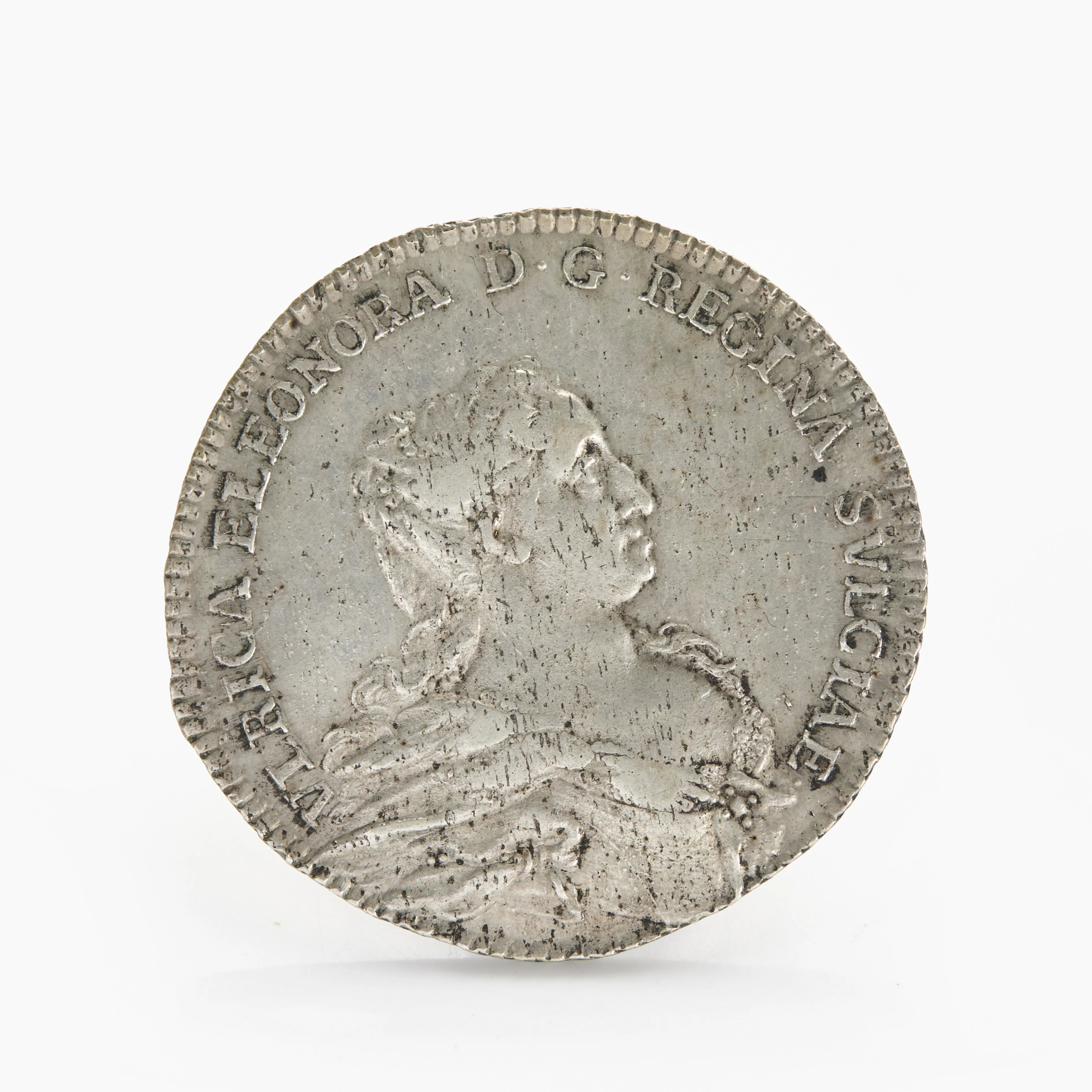FREDRIK I (1720-1751), Kastmynt till Ulrica Eleonoras begravning 1741.