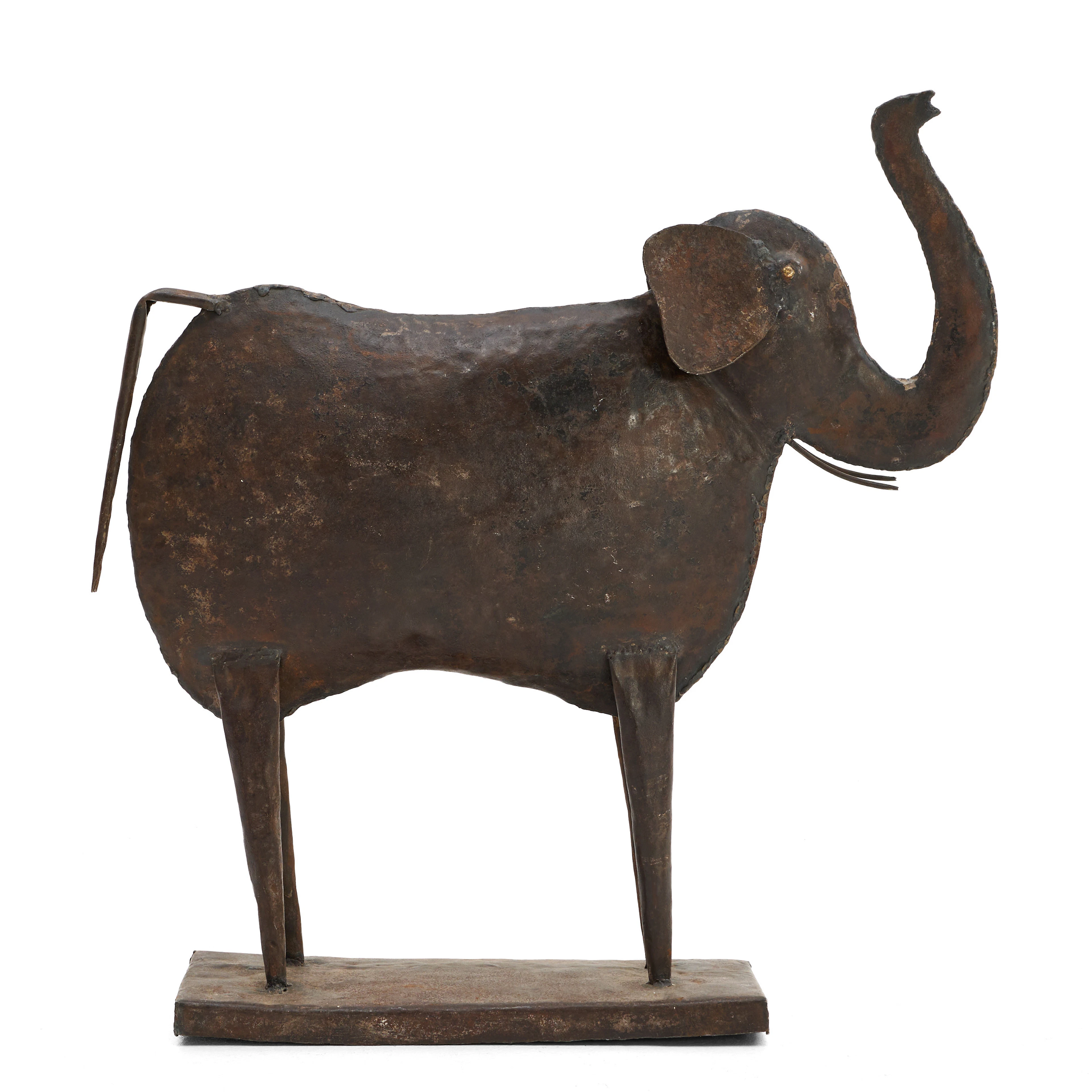 SKULPTUR, Elefant, höjd 73 cm, smide.