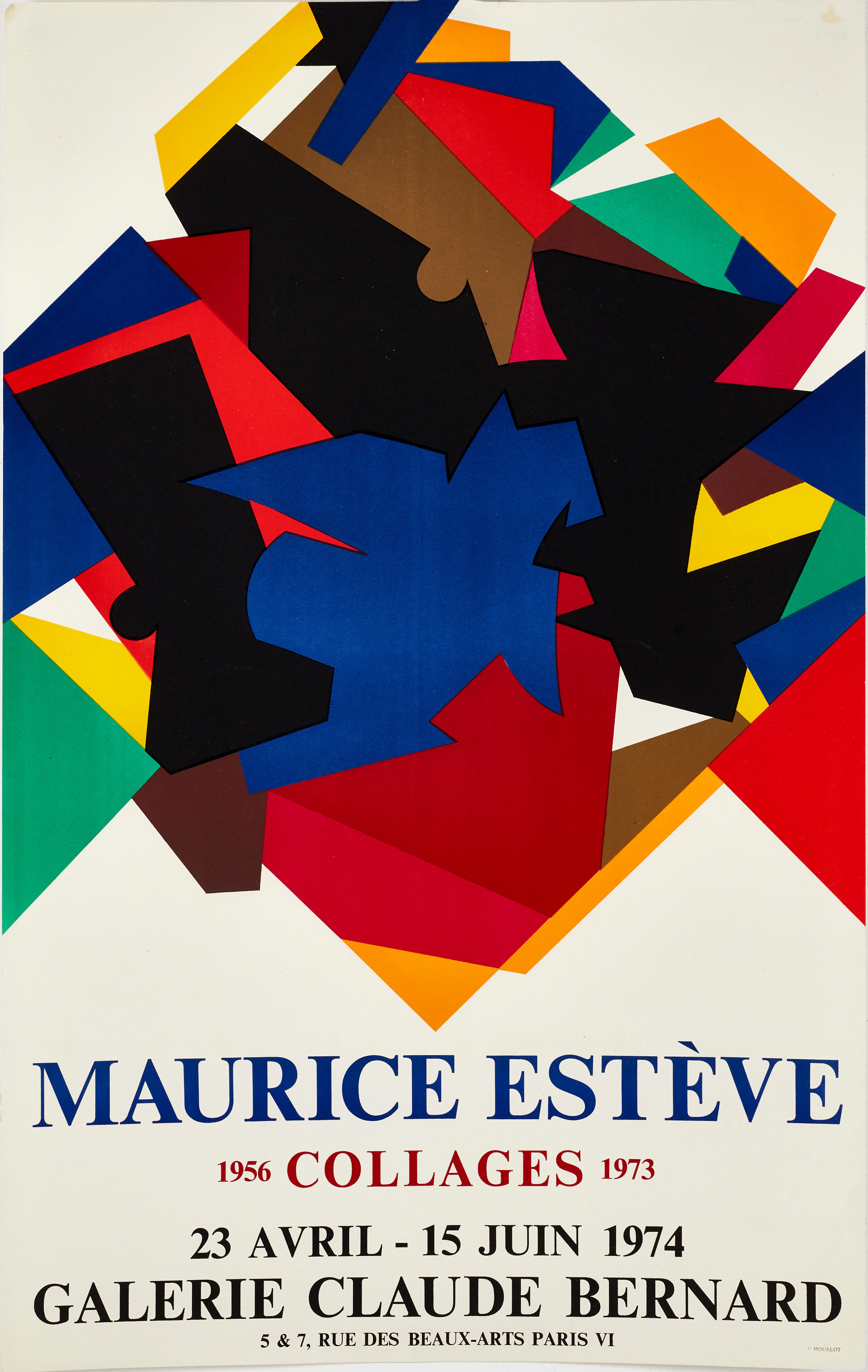 MAURICE ESTÈVE (Frankrike, 1904-2001). Litografisk utställningsaffisch
