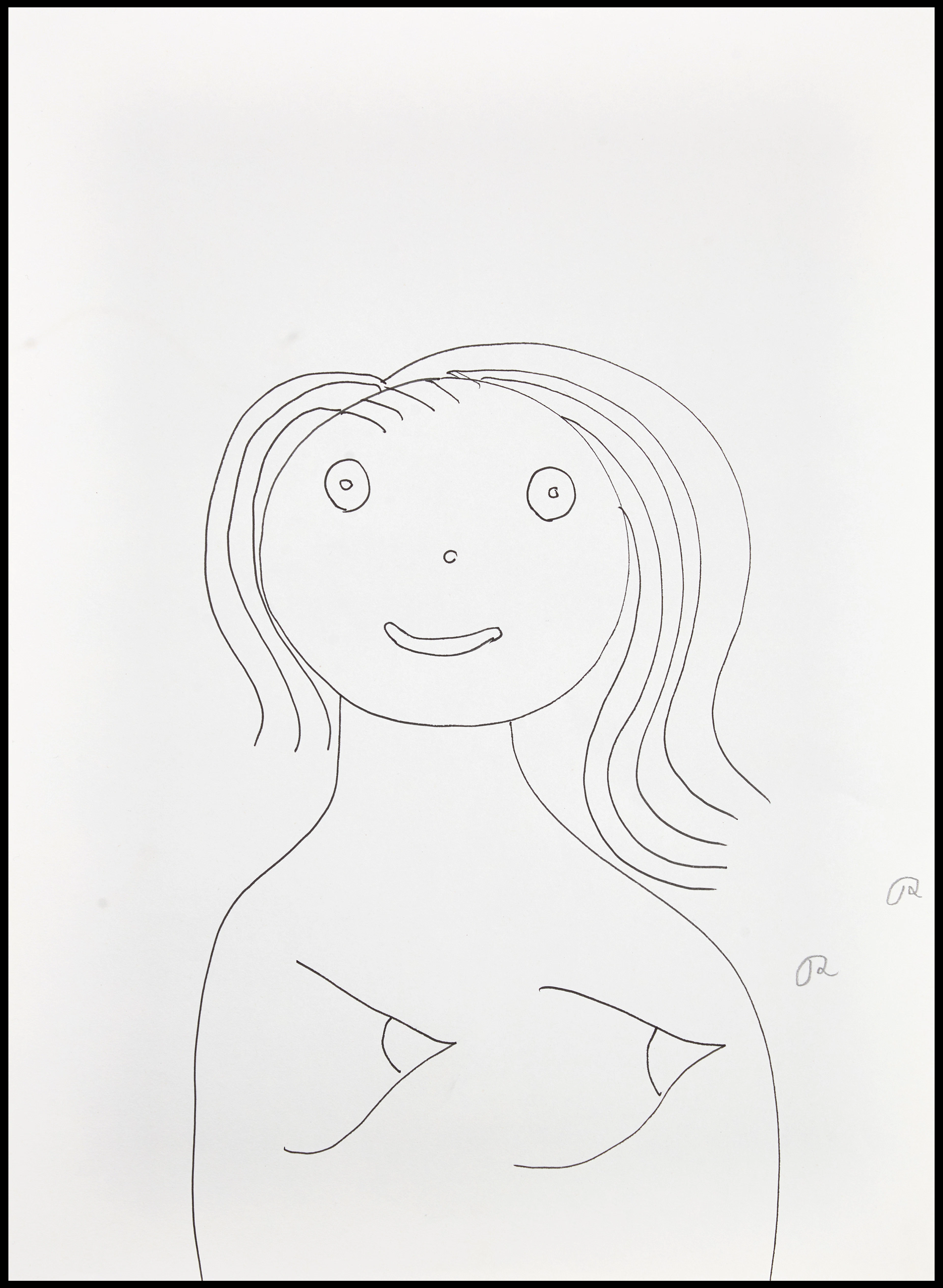 ROGER RISBERG (Sverige, Göteborg, 1956-2011). Modellstudie, monogramsignerad