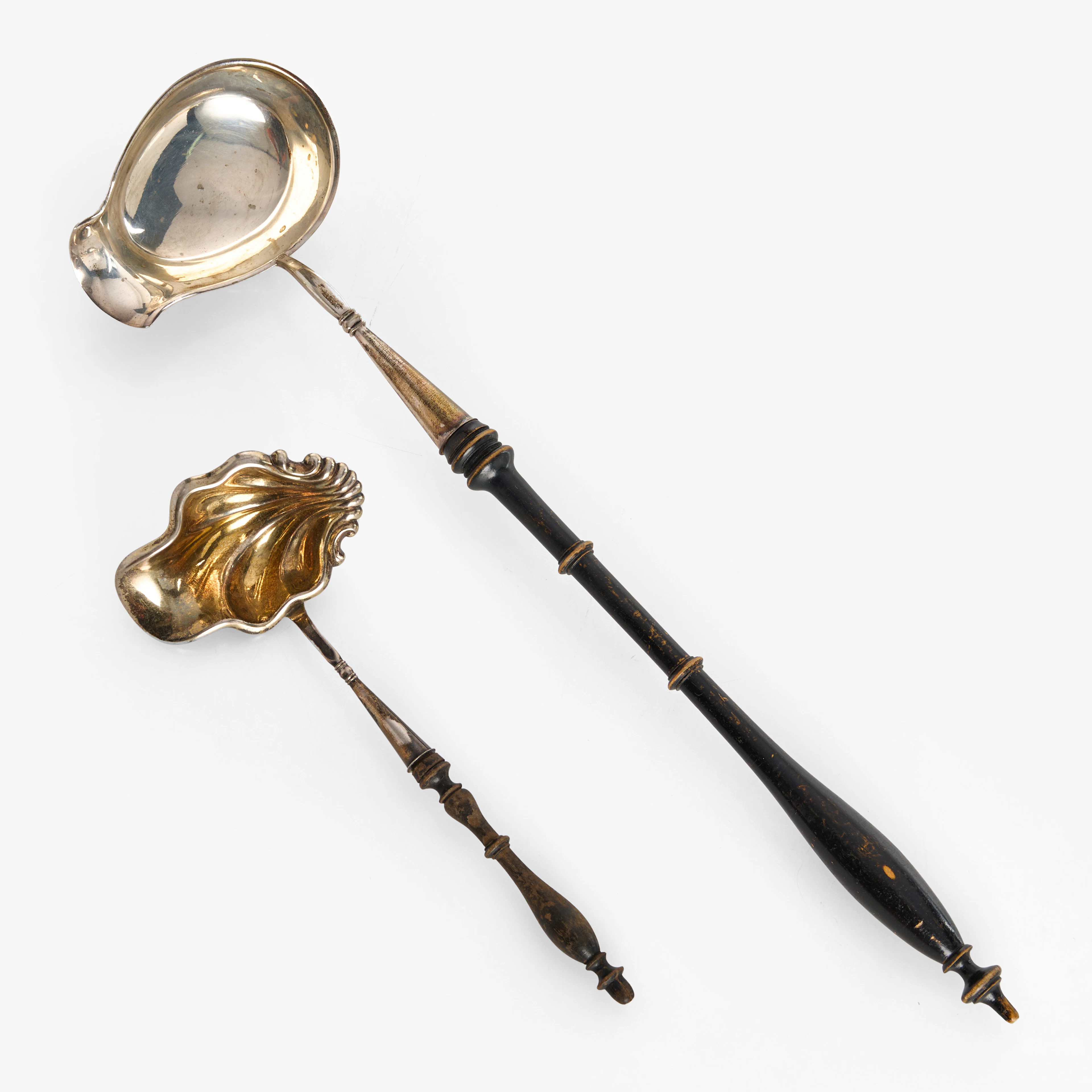 SLEVAR, 2 st, silver, bl.a. Guldsmedsaktiebolaget (GAB), Stockholm 1909.