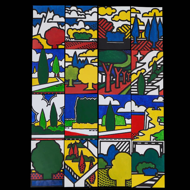 HEINZ SEVENICH (Aachen/Tyskland 1935-2023). Landskap, 16 st, signerade
