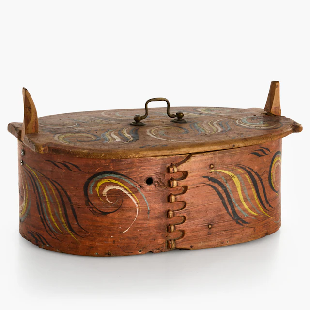 BRUKSTINA / SVEPASK, allmoge, Vestlandet. Norge, 1800-talets första hälft.