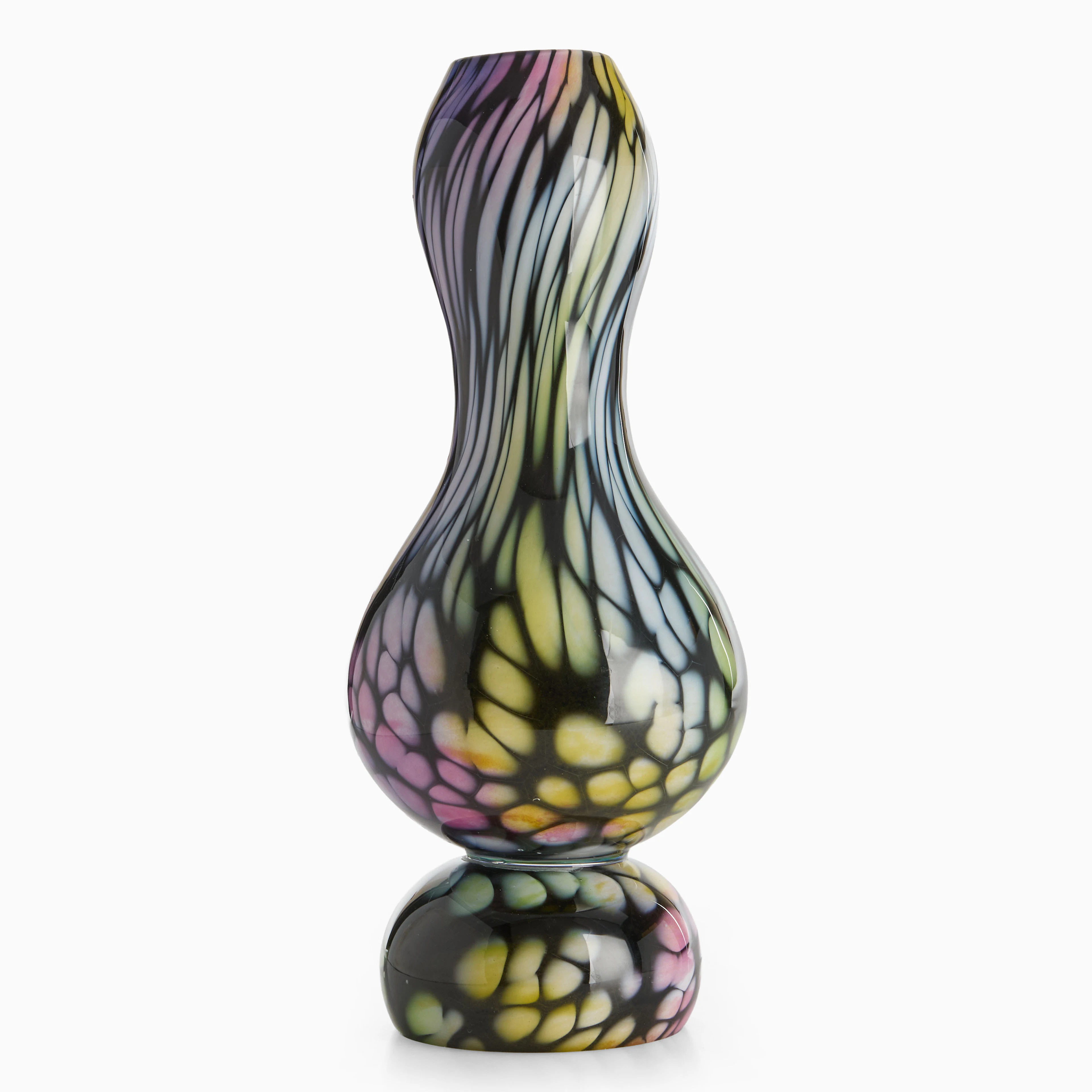 LUDVIG LÖFGREN, vas, balusterformad, glas, signerad, 2000-tal.