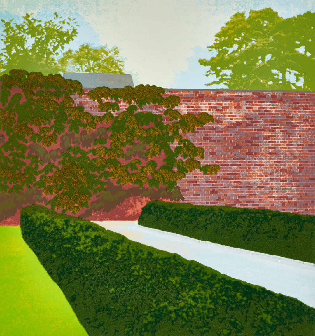 IVOR ABRAHAMS (1925-2015), ”Brick Wall”, ur ”Privacy Plot”, 1970-71
