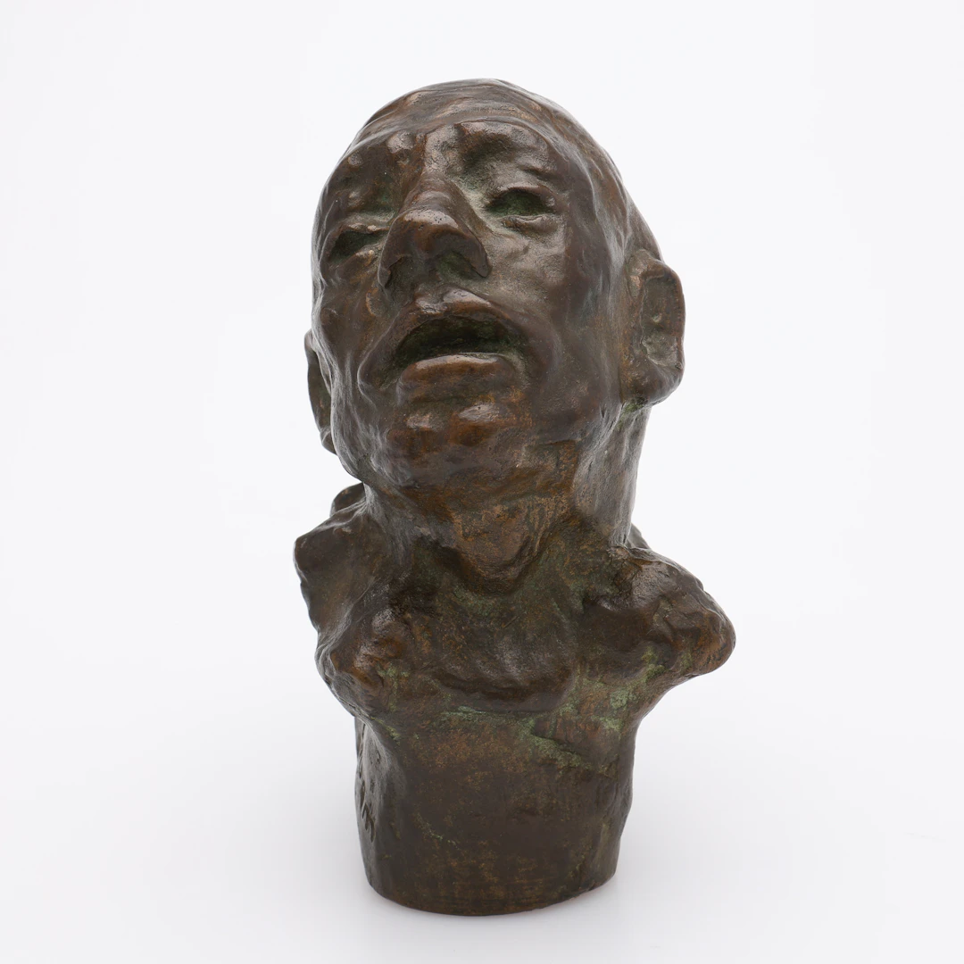 HELGE HÖGBOM. "I DRÖM / PIERROT", SKULPTUR.