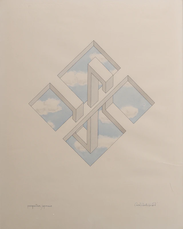 OSCAR REUTERSVÄRD. "PERSPECTIVE JAPONAISE".