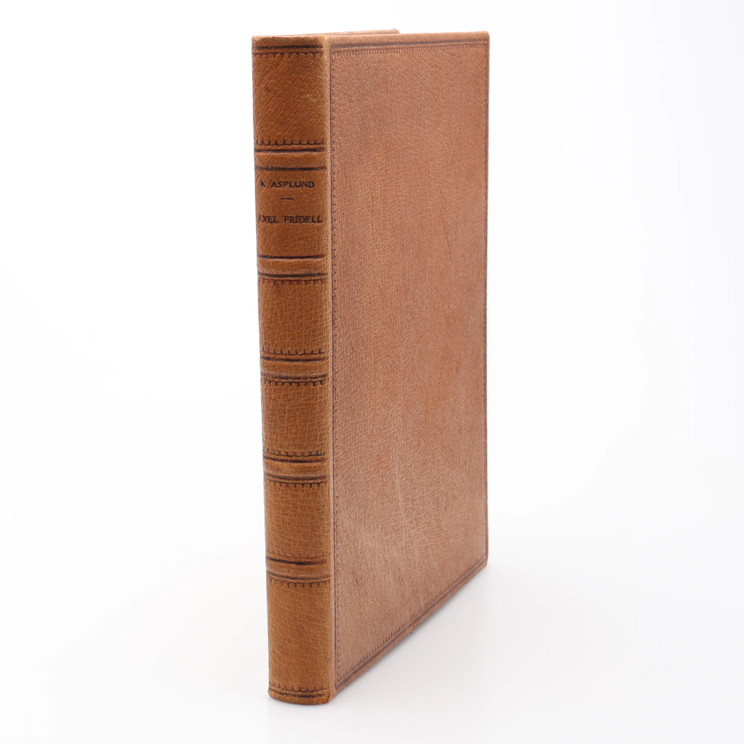 BIBLIOFILI. AXEL FRIDELL, SVENSK KONSTNÄR, (1894-1935). KARL ASPLUNDS
