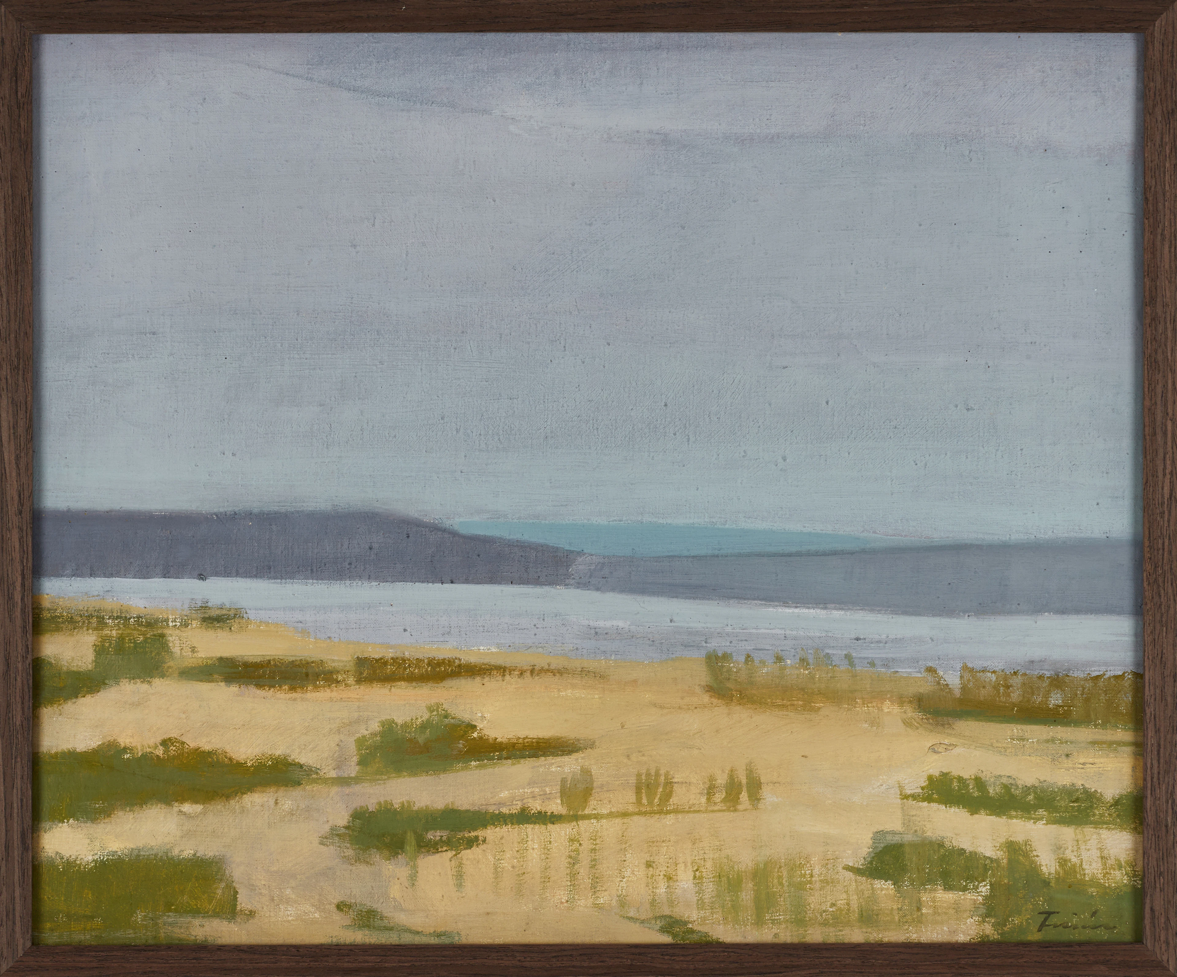 VERA FRISÉN (Sverige, 1910-1990), Öppet landskap, signerad Frisén, olja på duk.