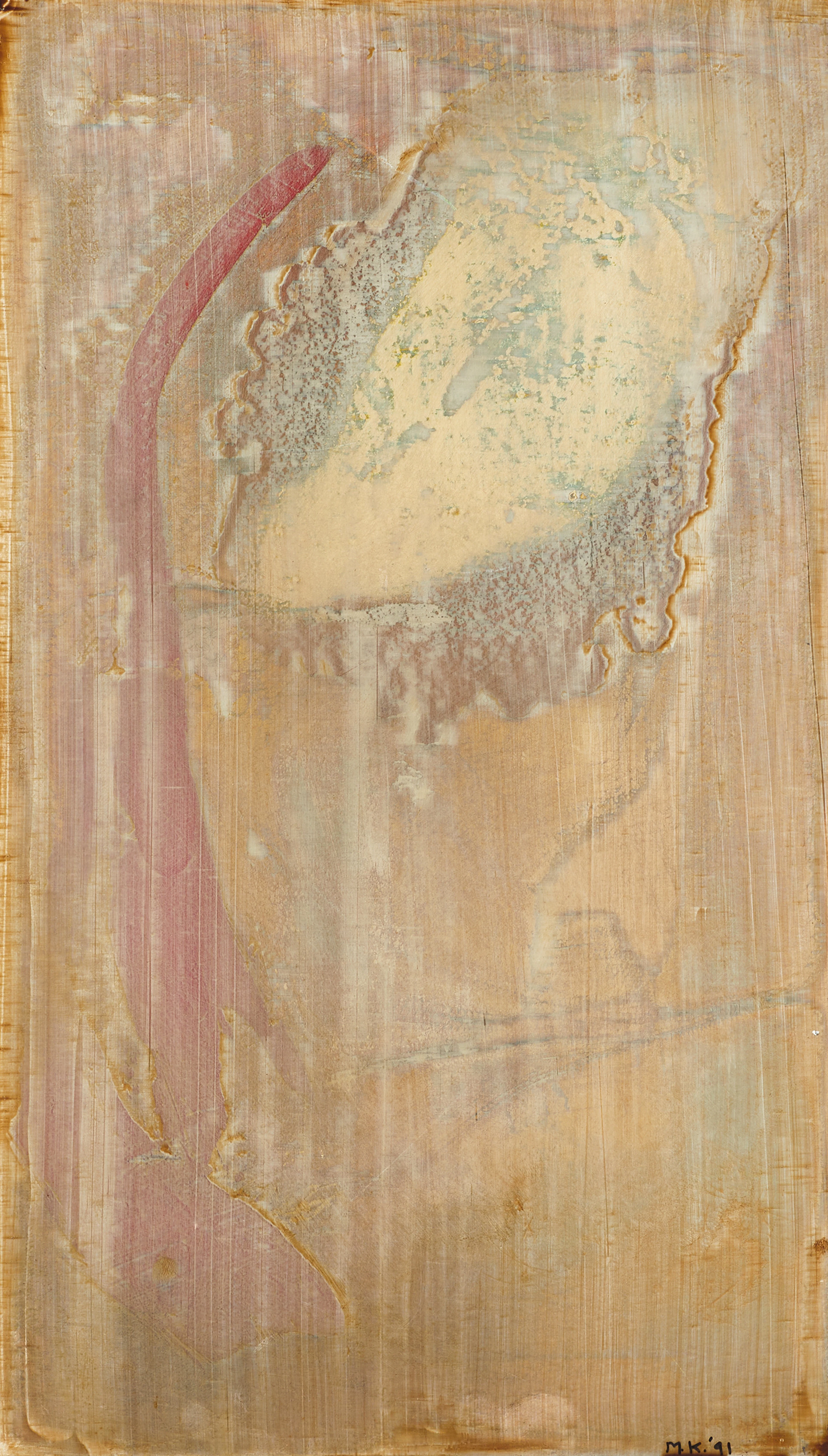 MICHAEL KESSLER. "Roman enigma VI", signerad och daterad M.K. -91