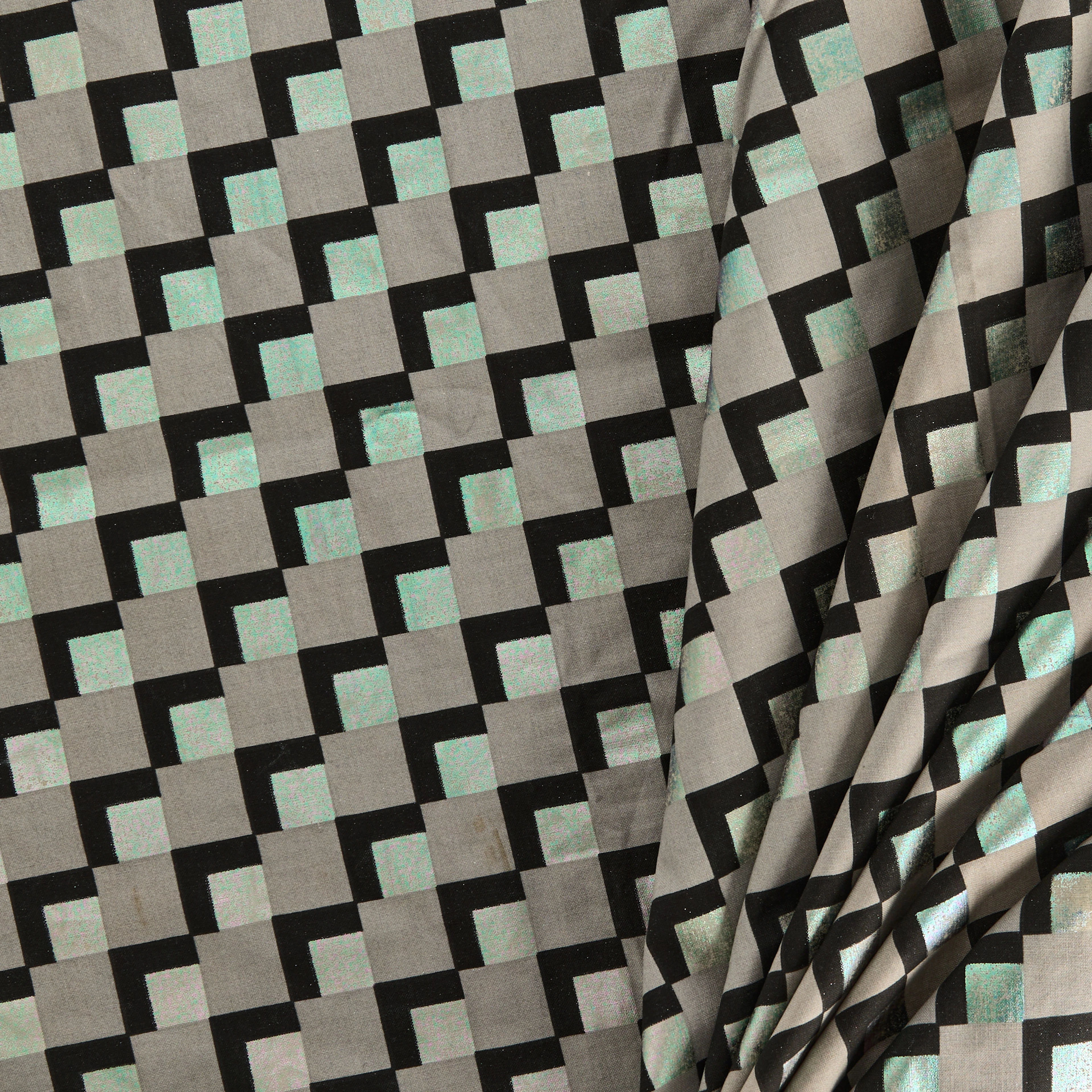 VERNER PANTON (1926–1998). Gardinlängder ett par, textil "Mira - Terzo".
