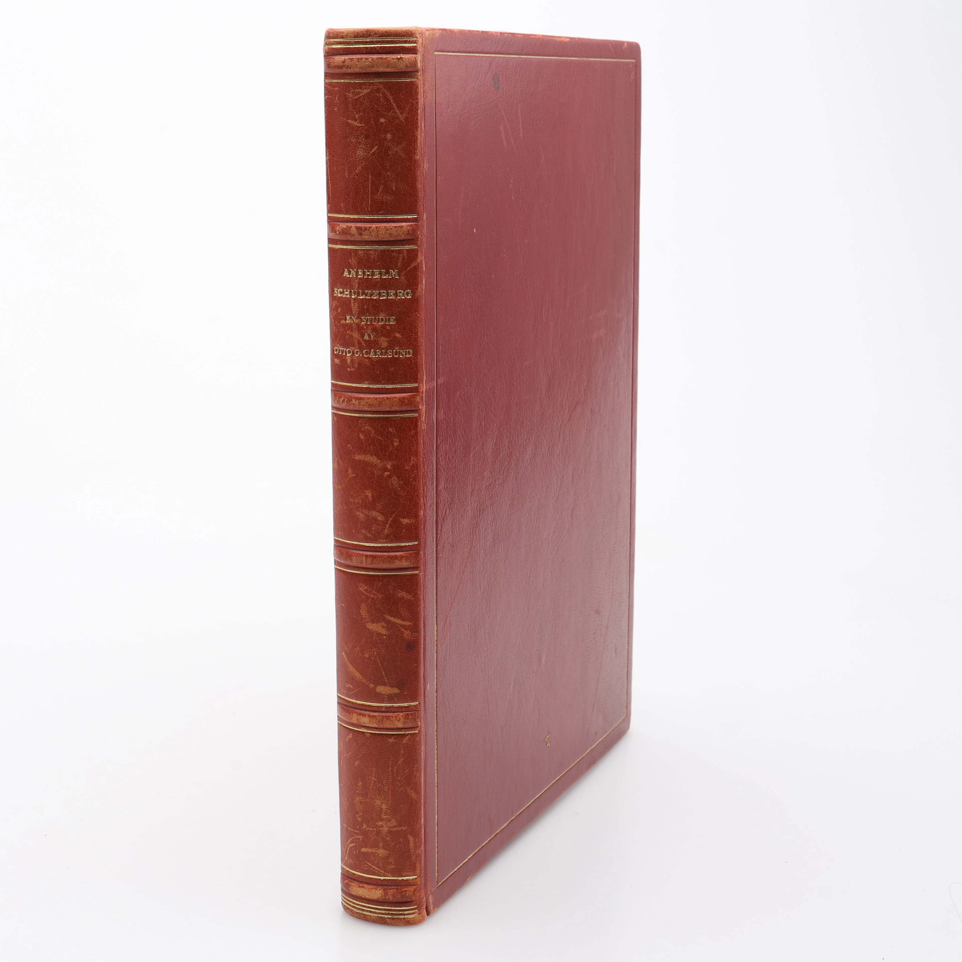 BIBLIOFILI. OTTO G. CARLSUNDS MONOGRAFI ÖVER ANSELM SCHULTZBERG I