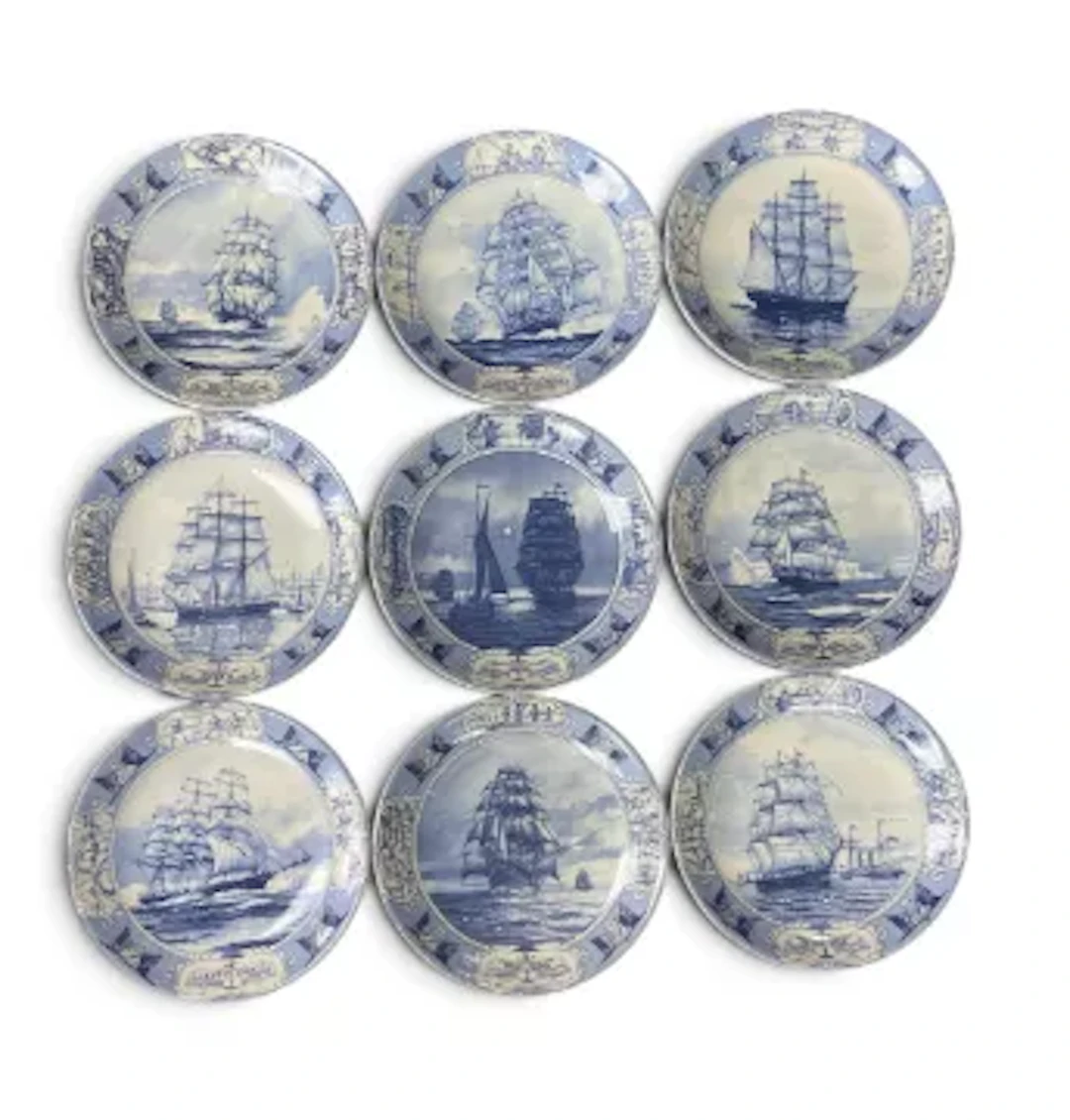 Wedgwood 'The Great Racing Clippers' a collection of nine Queen Ware