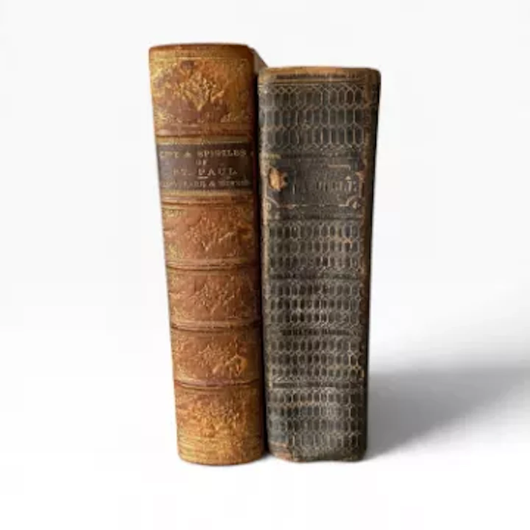 A 19th century Holy Bible, Pub. Oxford, 1833, decorated tooled leather