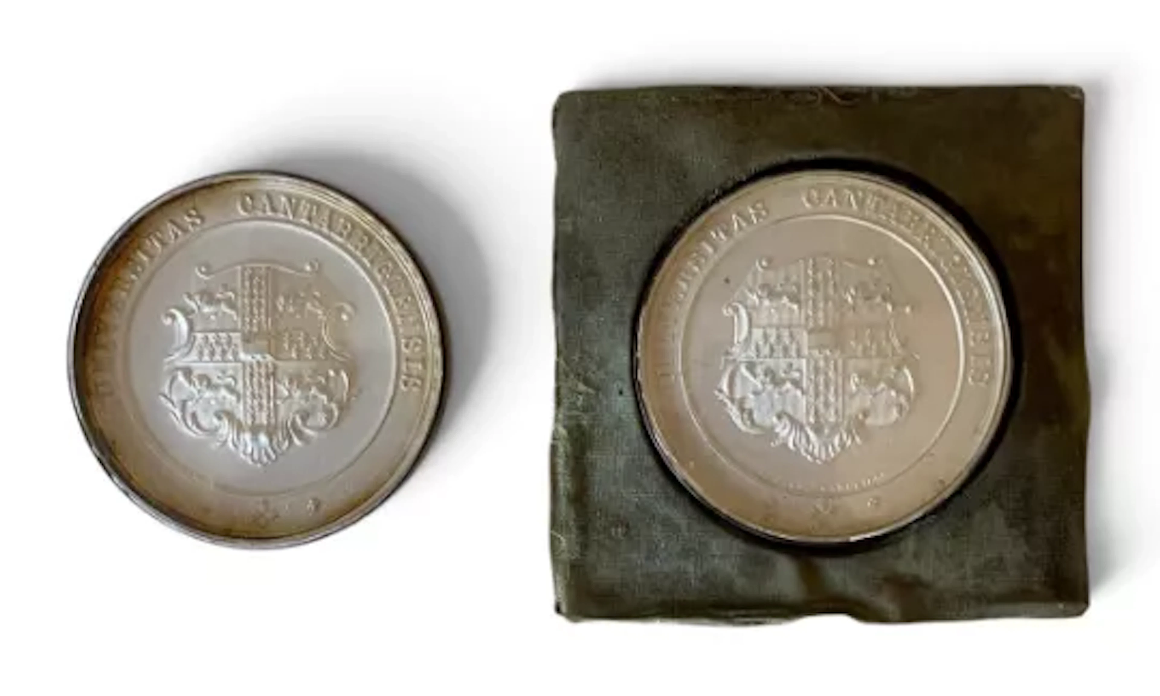 Two late 19th century frosted silver Cambridge University athletics