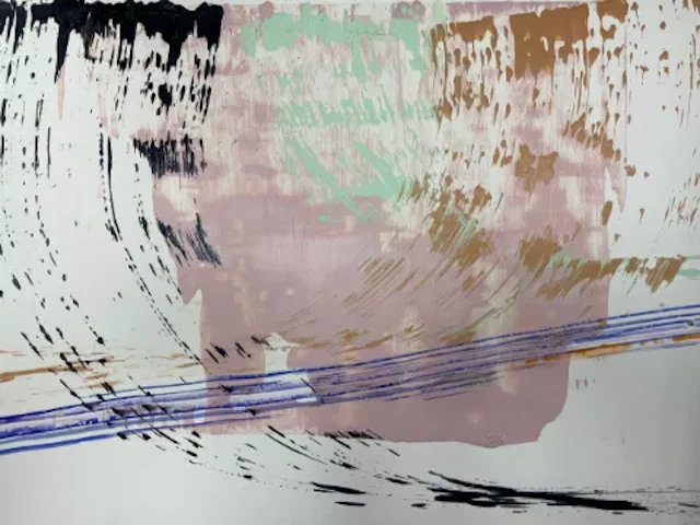 James Adley (1931-2015), a contemporary abstract mixed media painting