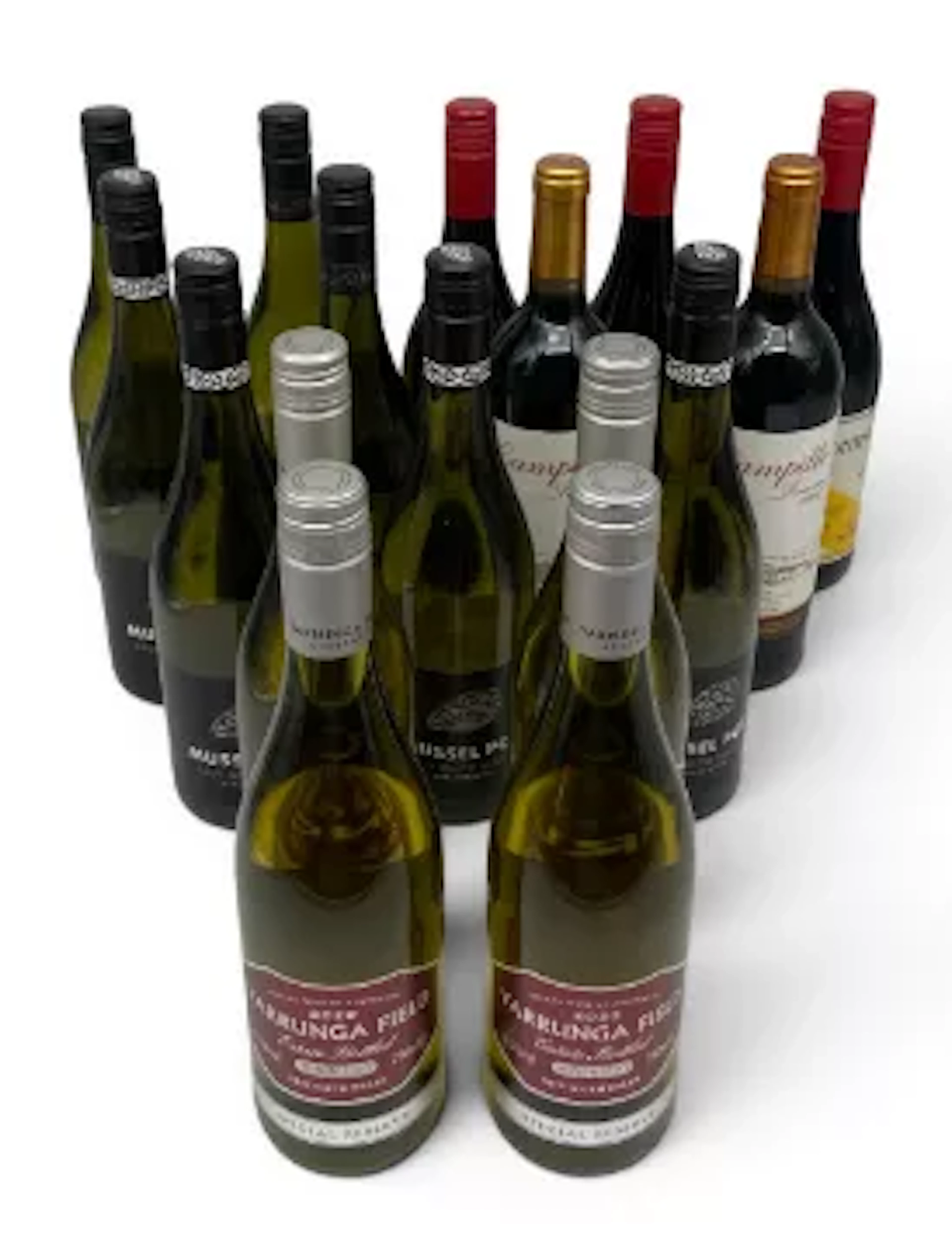 Sixteen 750ml bottles of white and red wine to include 2007 Secateurs