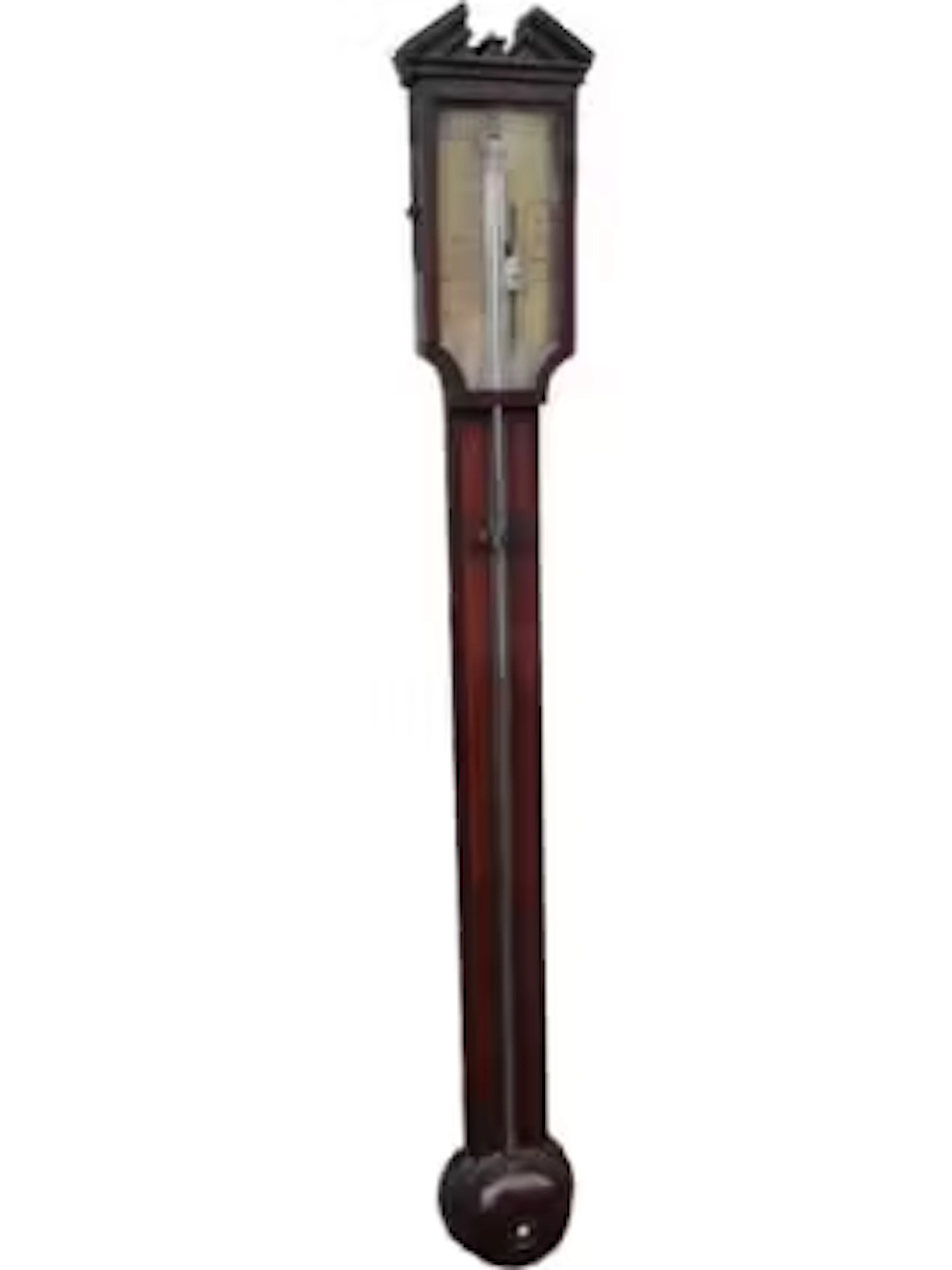 A George III mahogany with satinwood and ebony string inlay stick