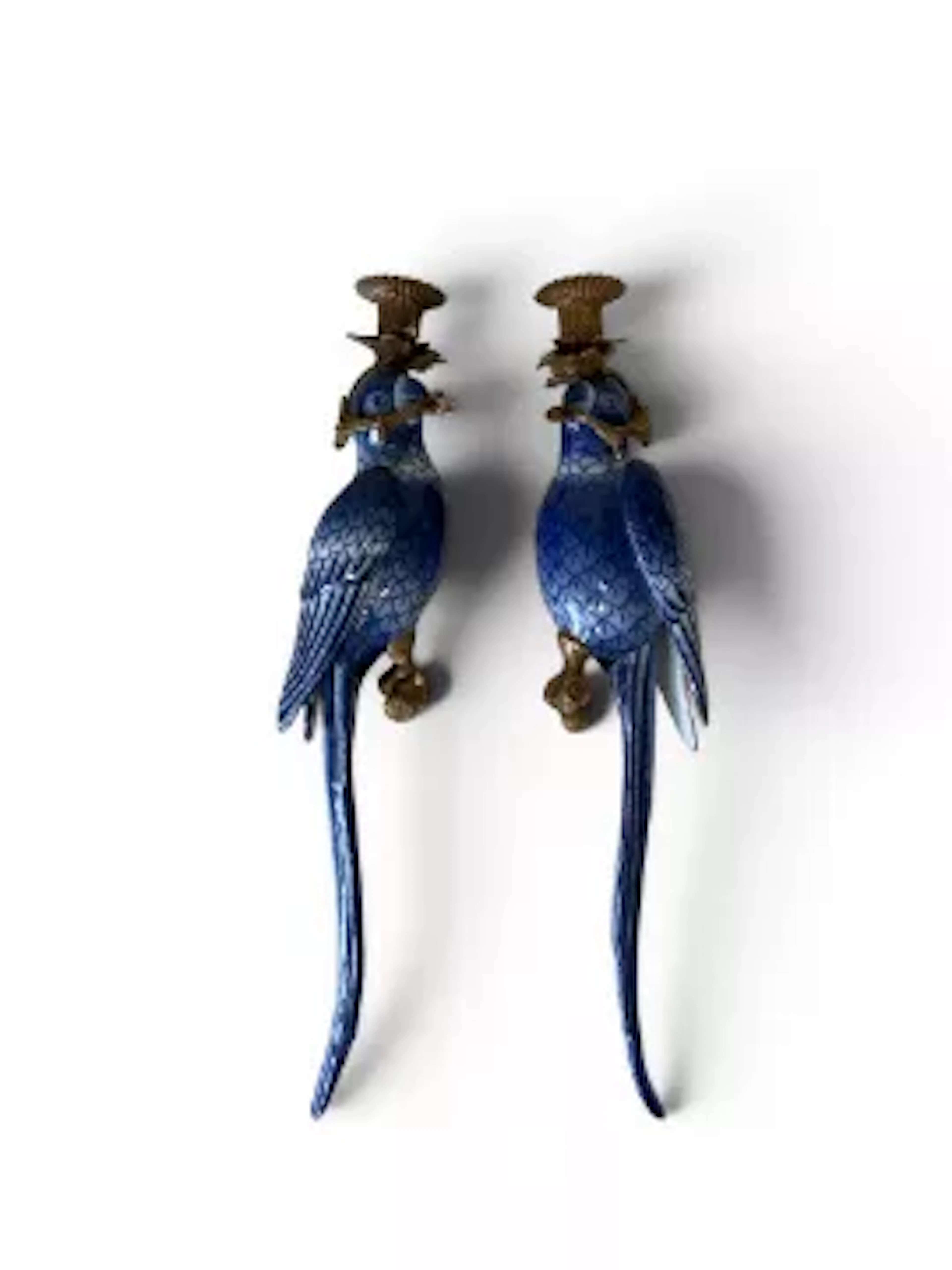 A contemporary pair of French 19th century style porcelain and brass